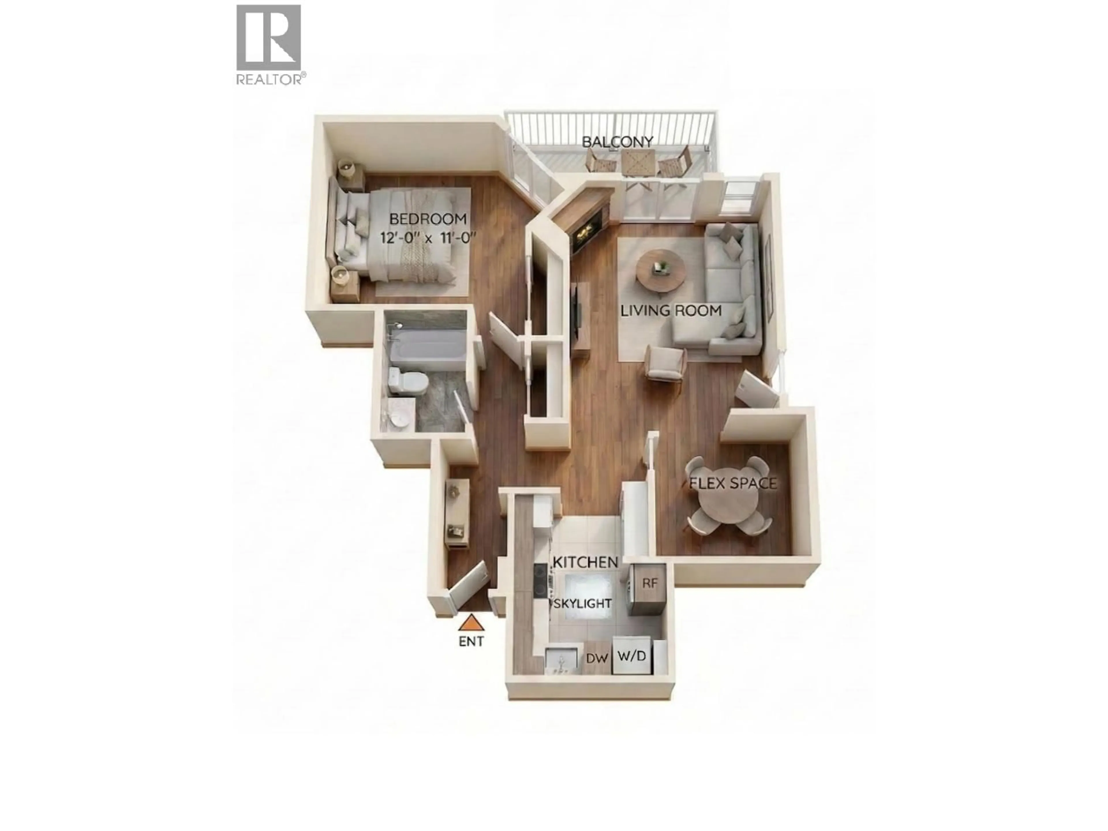 Floor plan for 204 - 555 NORTH ROAD, Coquitlam British Columbia V3J1N8