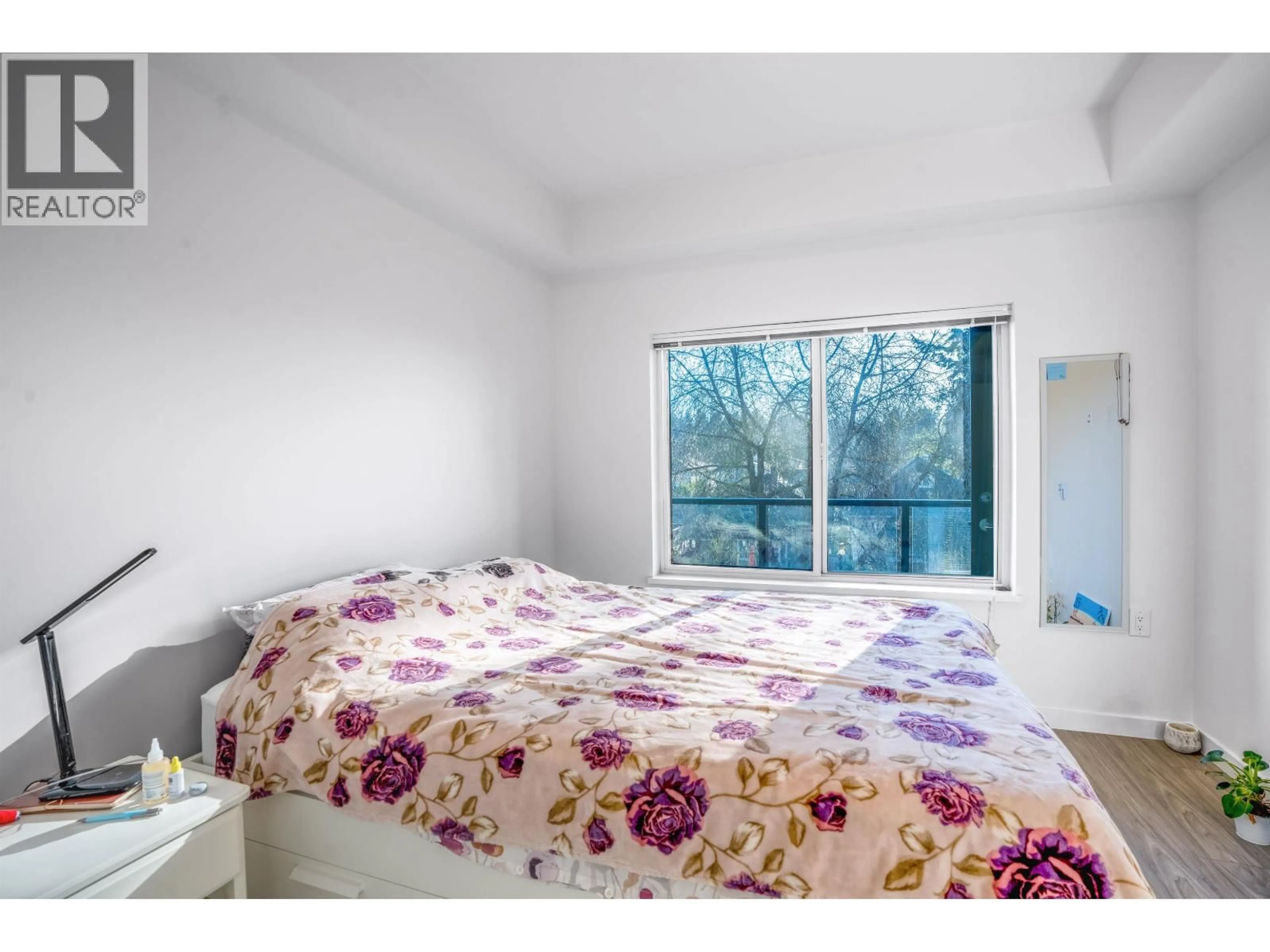 Bedroom with bed, wood/laminate floor for 306 - 2236 WELCHER AVENUE, Port Coquitlam British Columbia V3C1X3