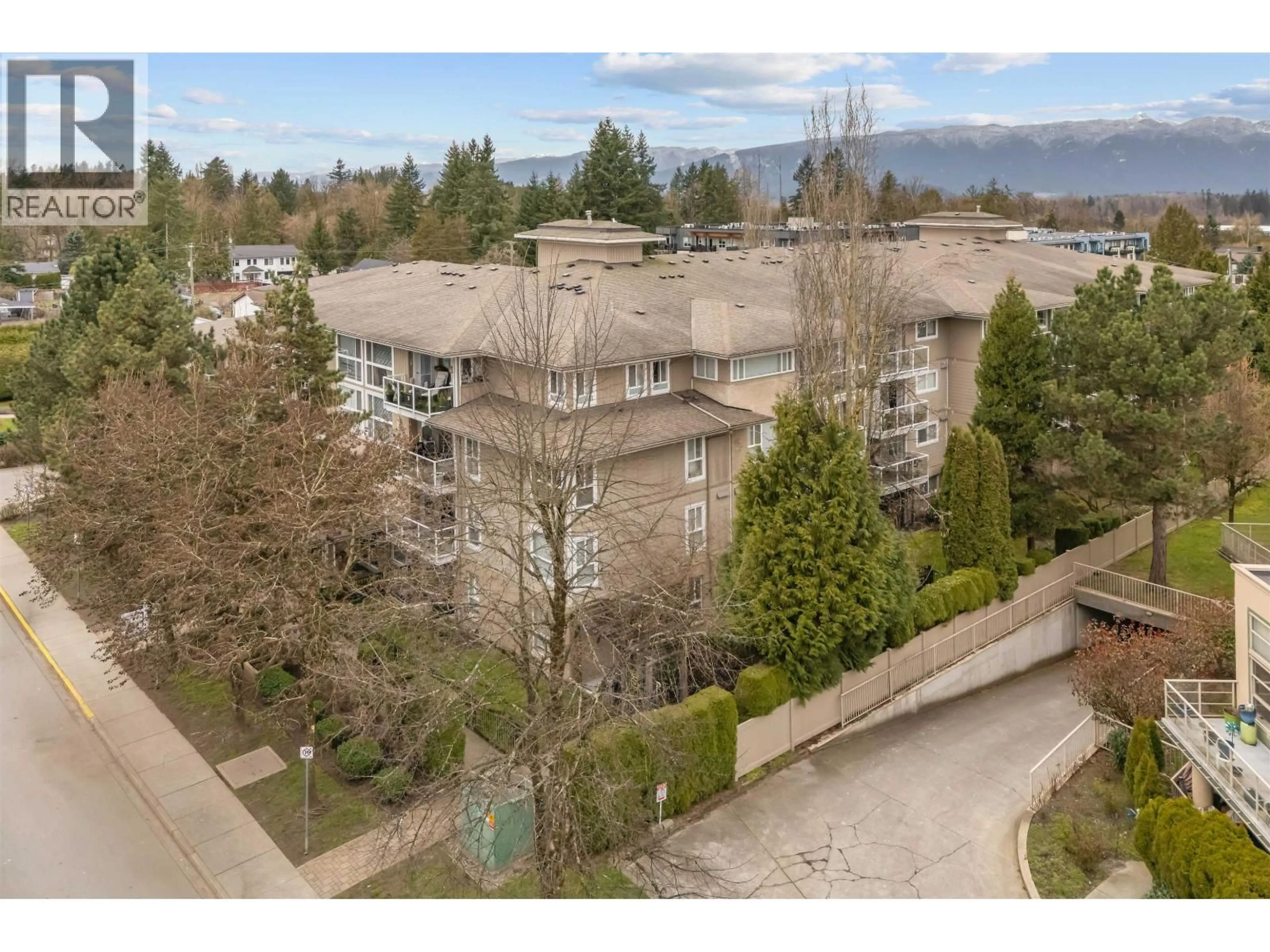 A pic from outside/outdoor area/front of a property/back of a property/a pic from drone, mountain view for 213 - 22255 122 AVENUE, Maple Ridge British Columbia V2X3X8