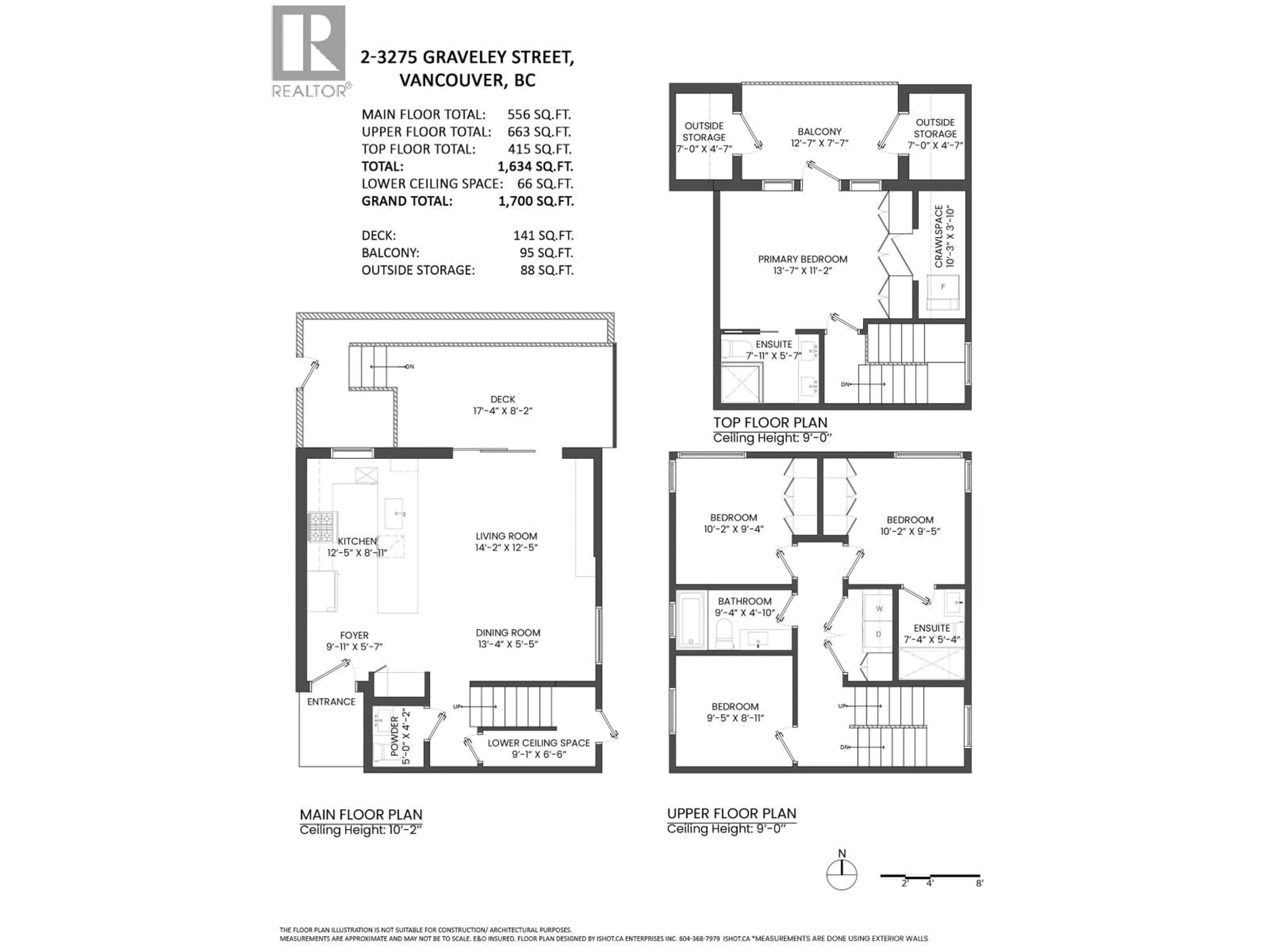 Floor plan for 2 - 3275 GRAVELEY STREET, Vancouver British Columbia V5K3K8