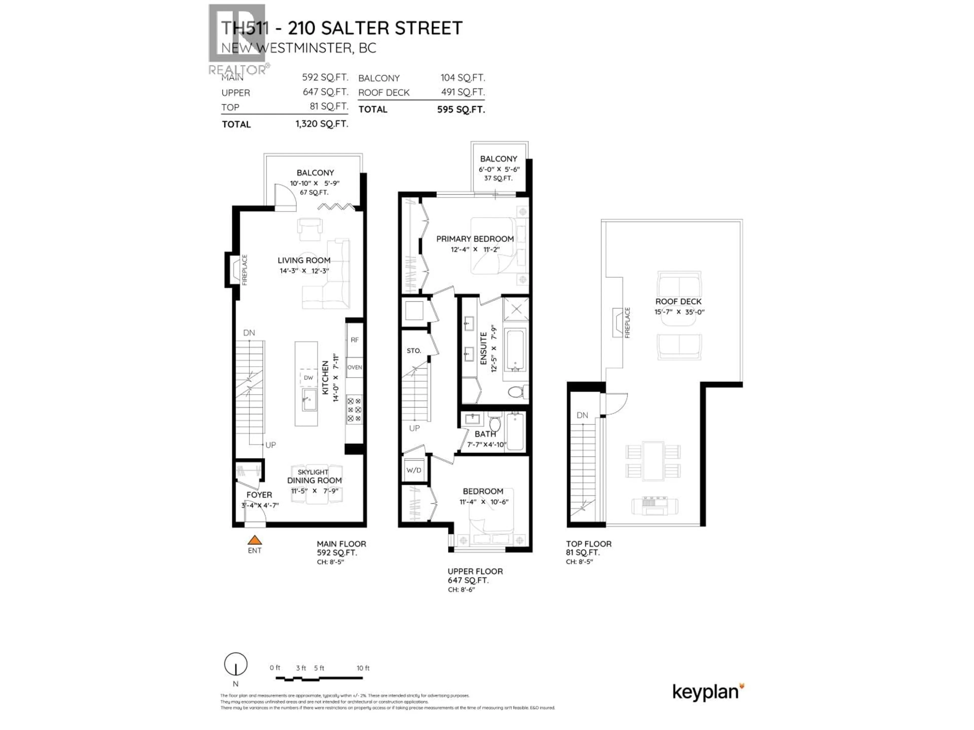 Floor plan for TH511 - 210 SALTER STREET, New Westminster British Columbia V3M0J9