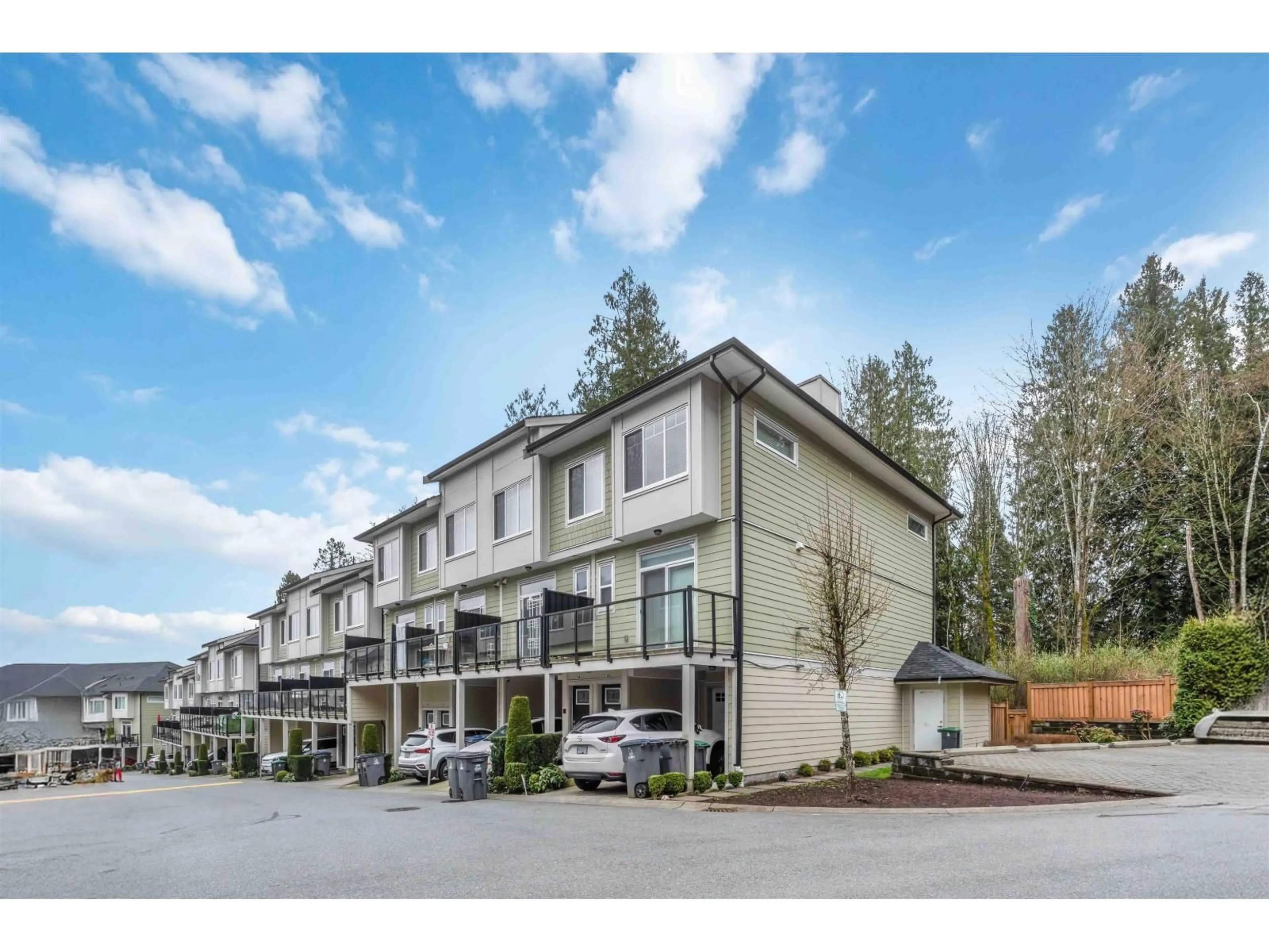 A pic from outside/outdoor area/front of a property/back of a property/a pic from drone, mountain view for 36 - 13670 62 AVENUE, Surrey British Columbia V3X0H8
