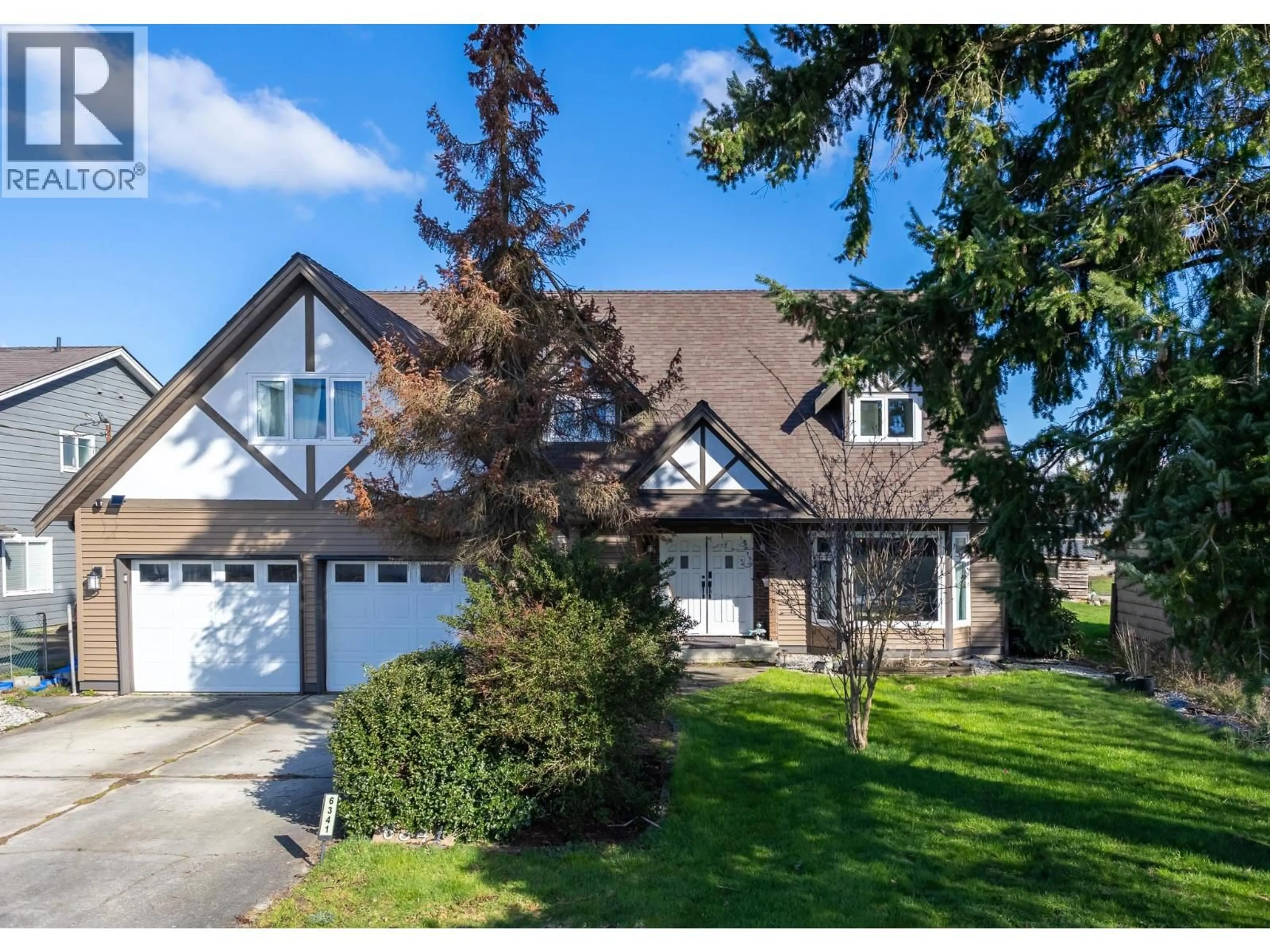 Home with vinyl exterior material, street for 6341 43A AVENUE, Delta British Columbia V4K1B3