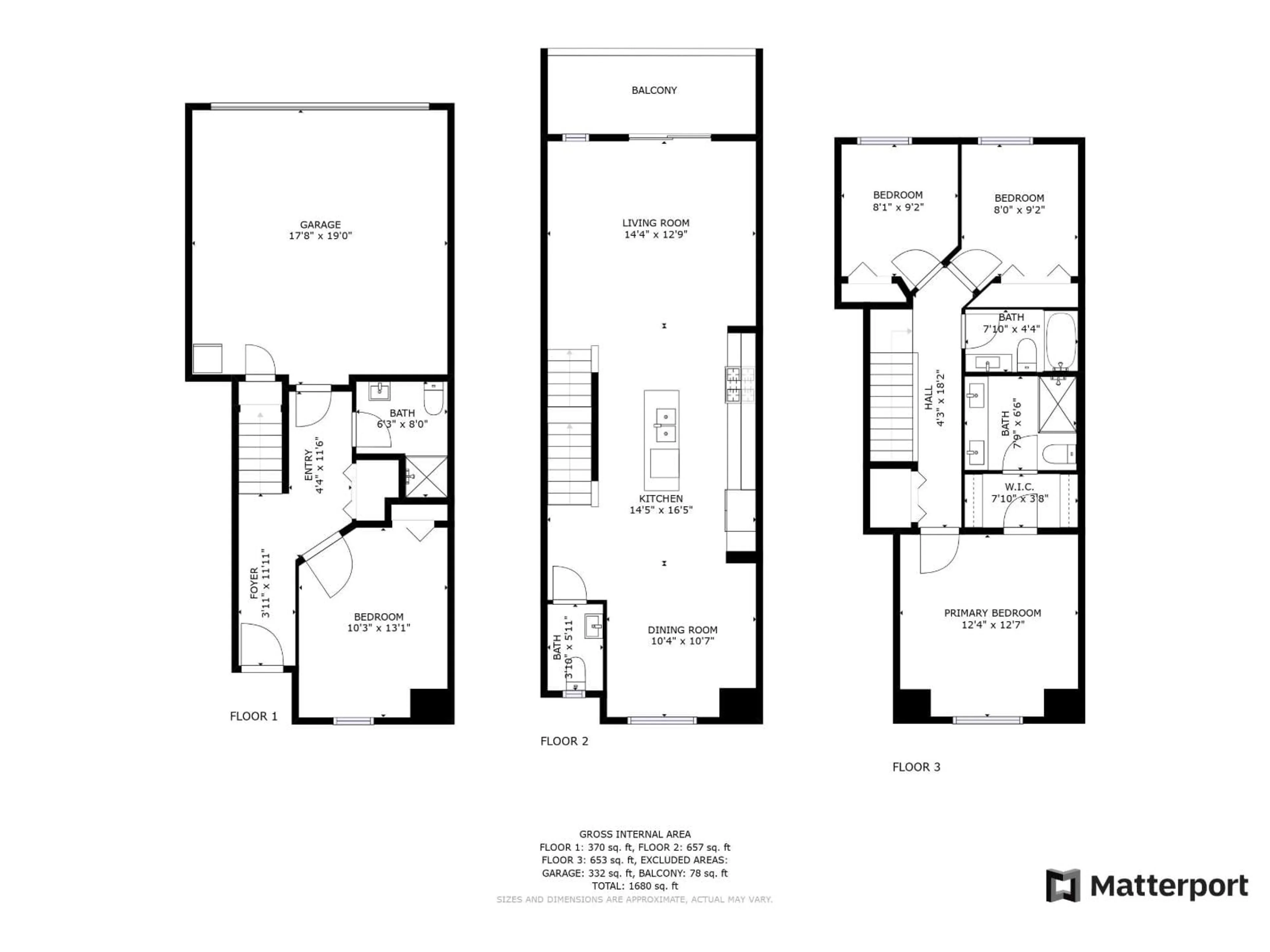 Floor plan for 168 - 9718 161A STREET, Surrey British Columbia V4N6S7