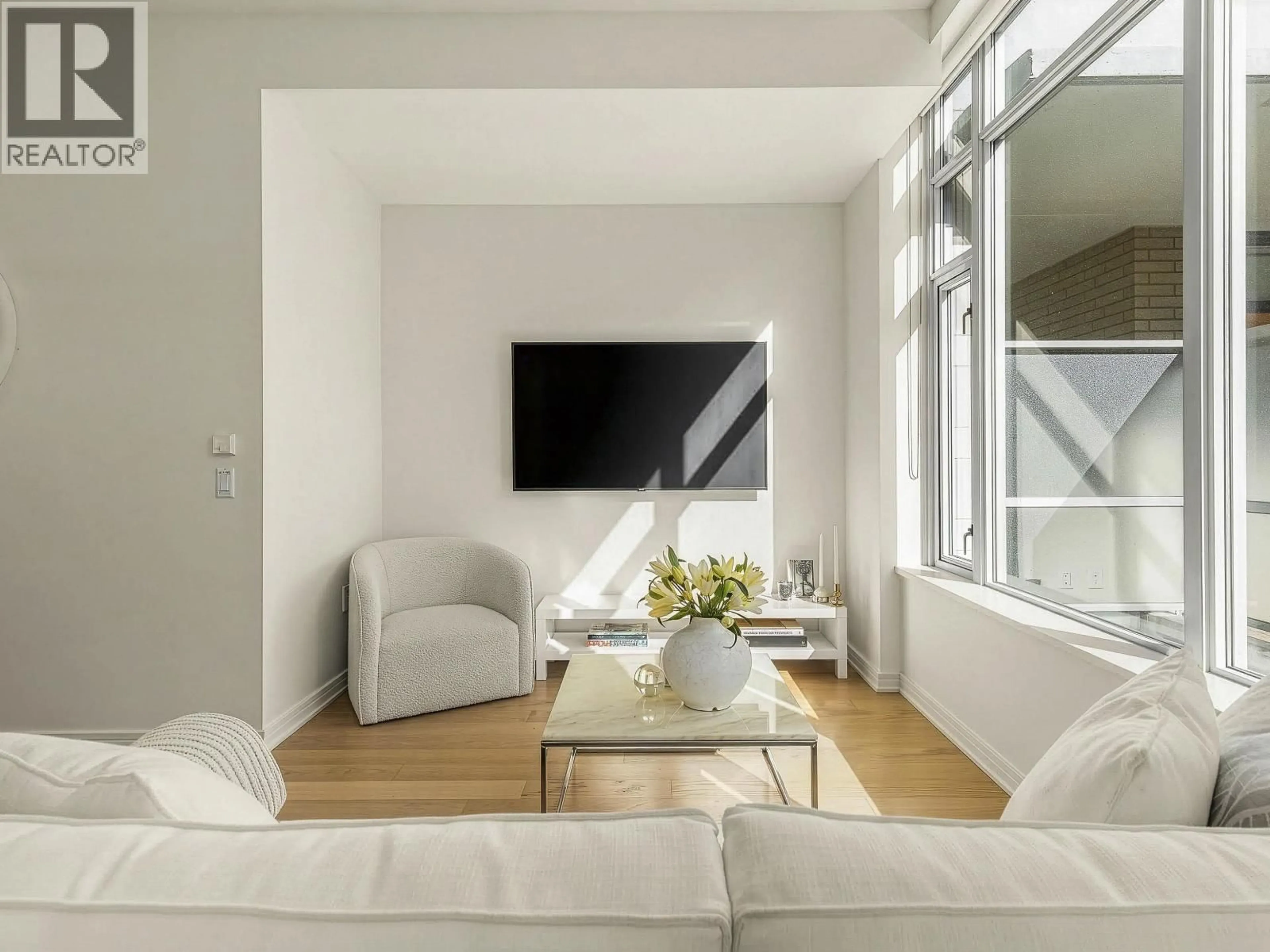 Living room with furniture, unknown for 407 - 77 WALTER HARDWICK AVENUE, Vancouver British Columbia V5Y0C6