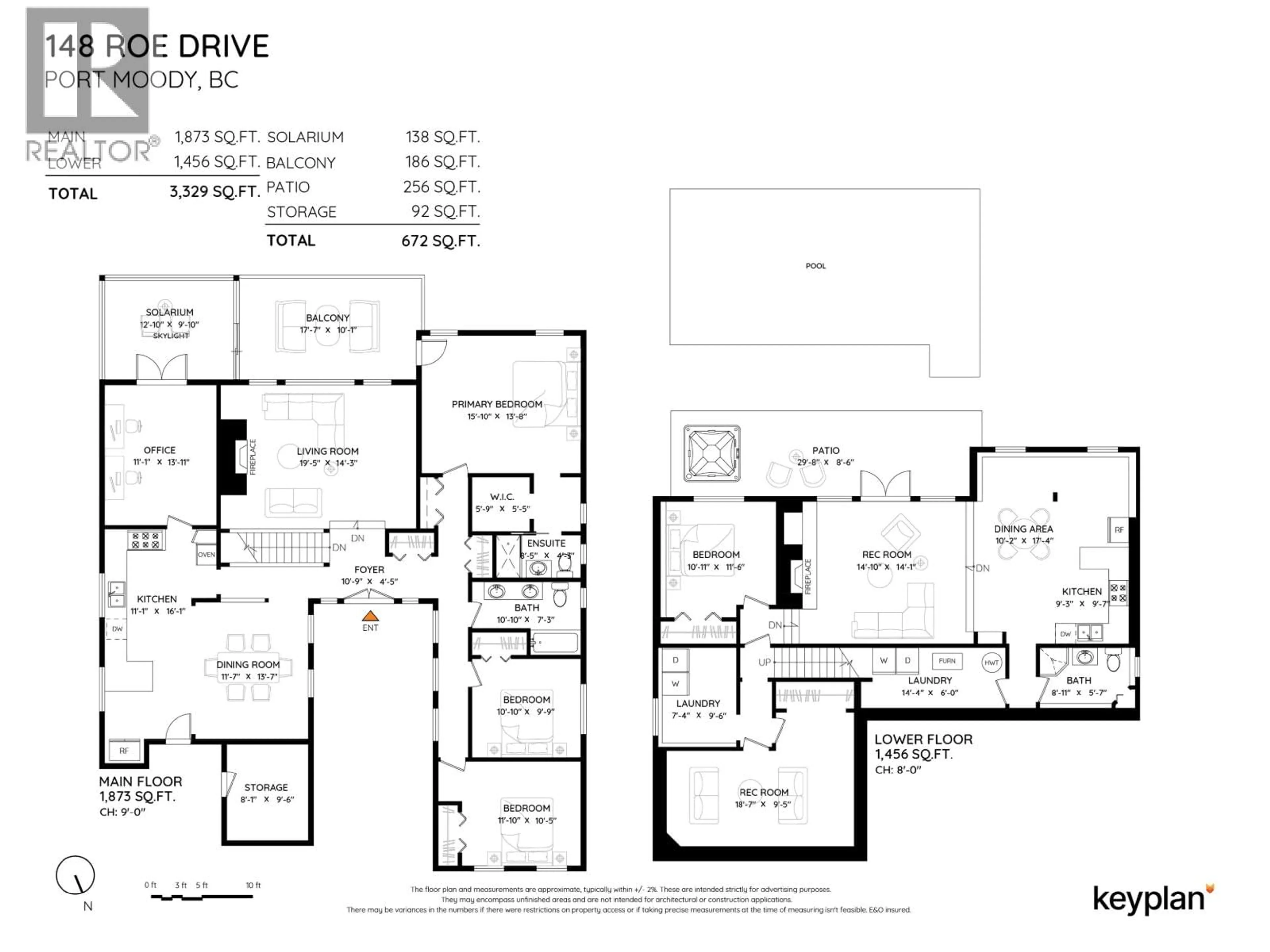 Floor plan for 148 ROE DRIVE, Port Moody British Columbia V3H3M8