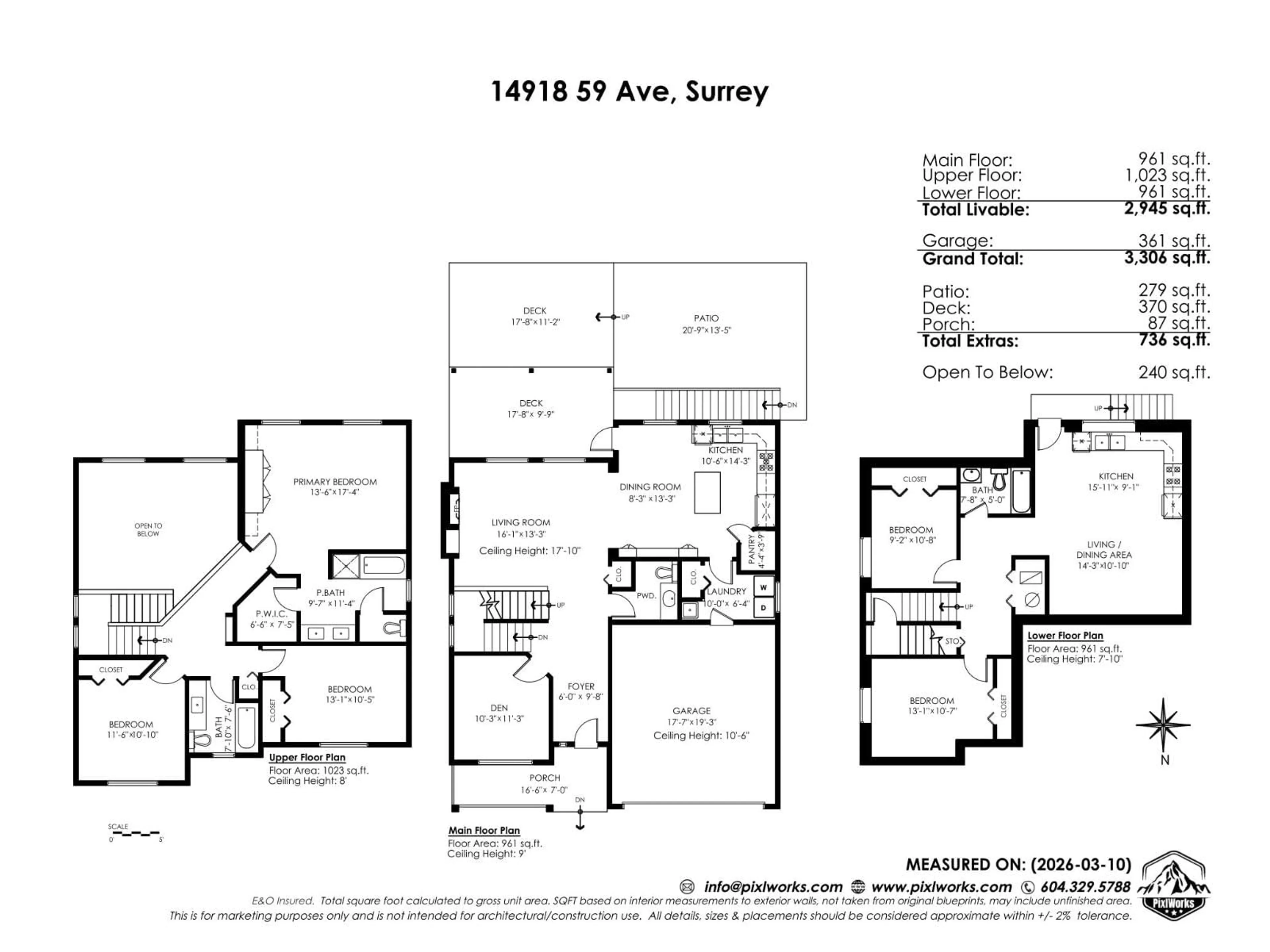Floor plan for 14918 59 AVENUE, Surrey British Columbia V3S3W8