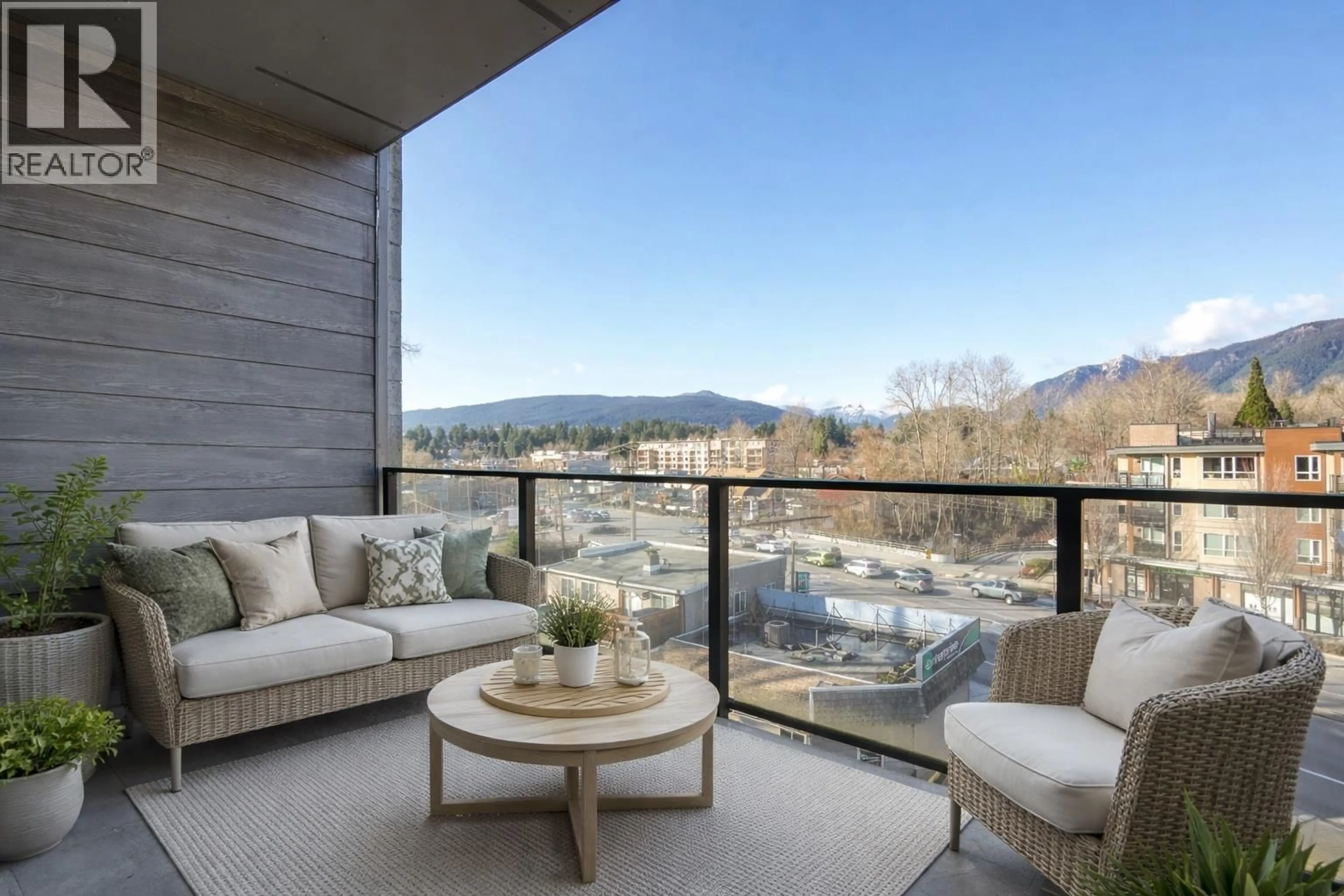 Patio, mountain view for 414 - 725 MARINE DRIVE, North Vancouver British Columbia V7M0G2