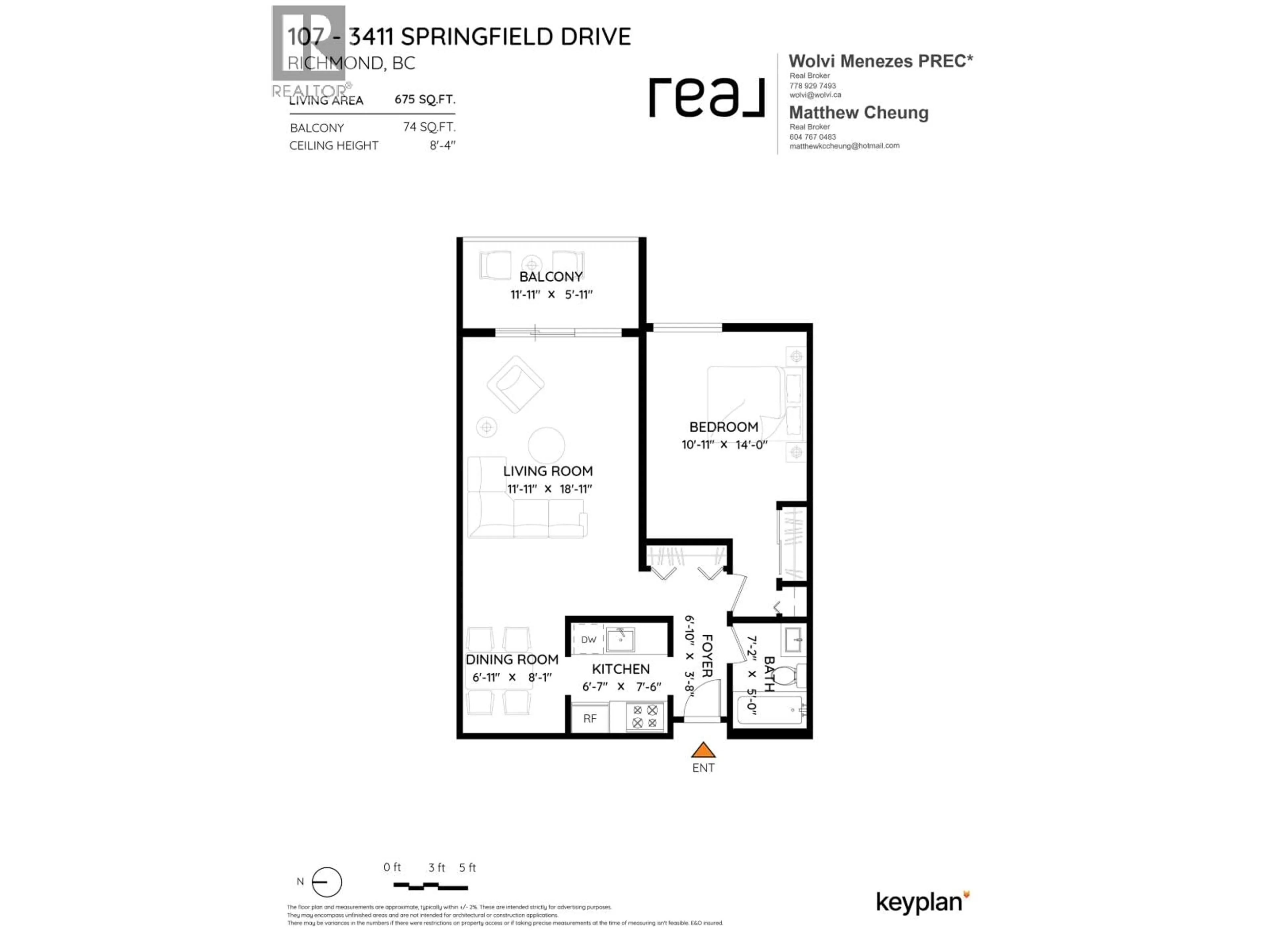 Floor plan for 107 - 3411 SPRINGFIELD DRIVE, Richmond British Columbia V7E1Z1