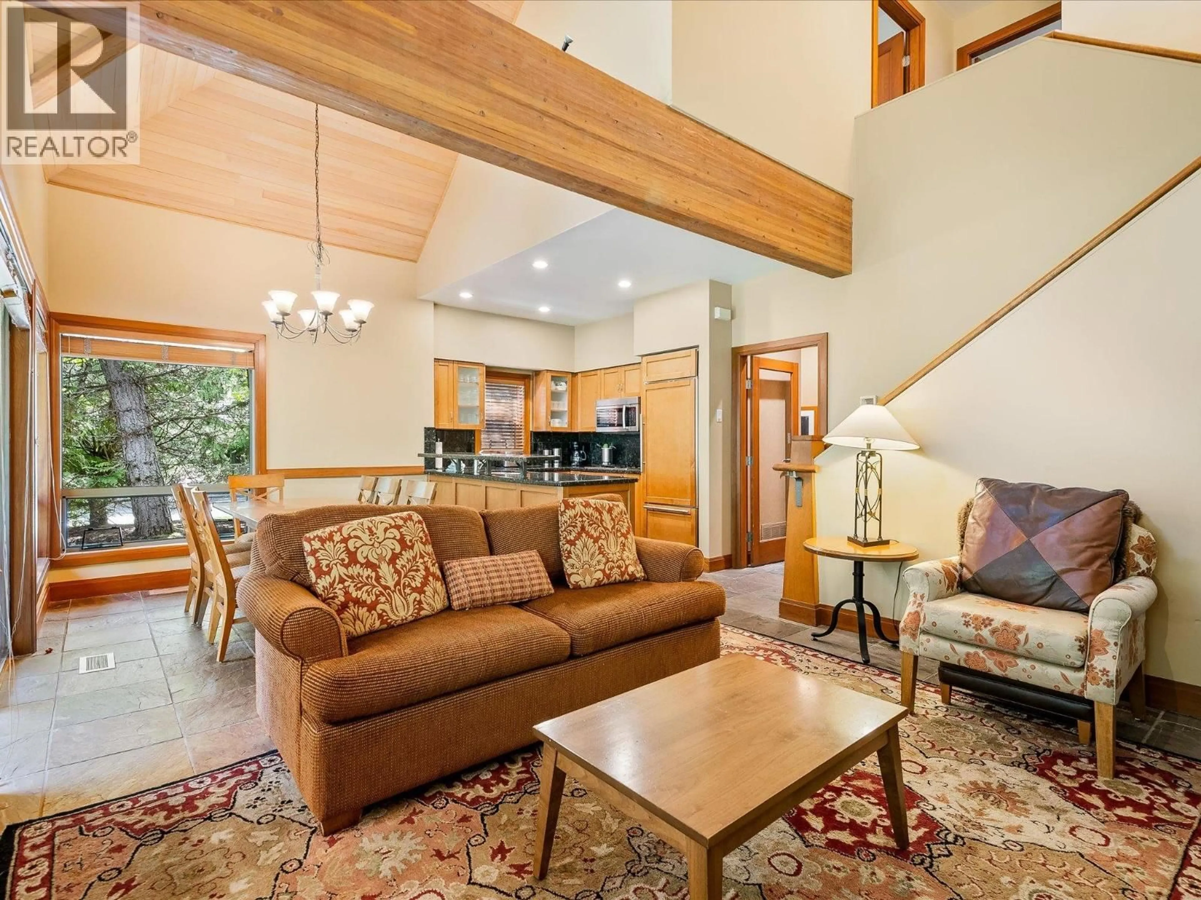 Living room with furniture, wood/laminate floor for A/B - 4747 SETTEBELLO DRIVE, Whistler British Columbia V8E0Z4