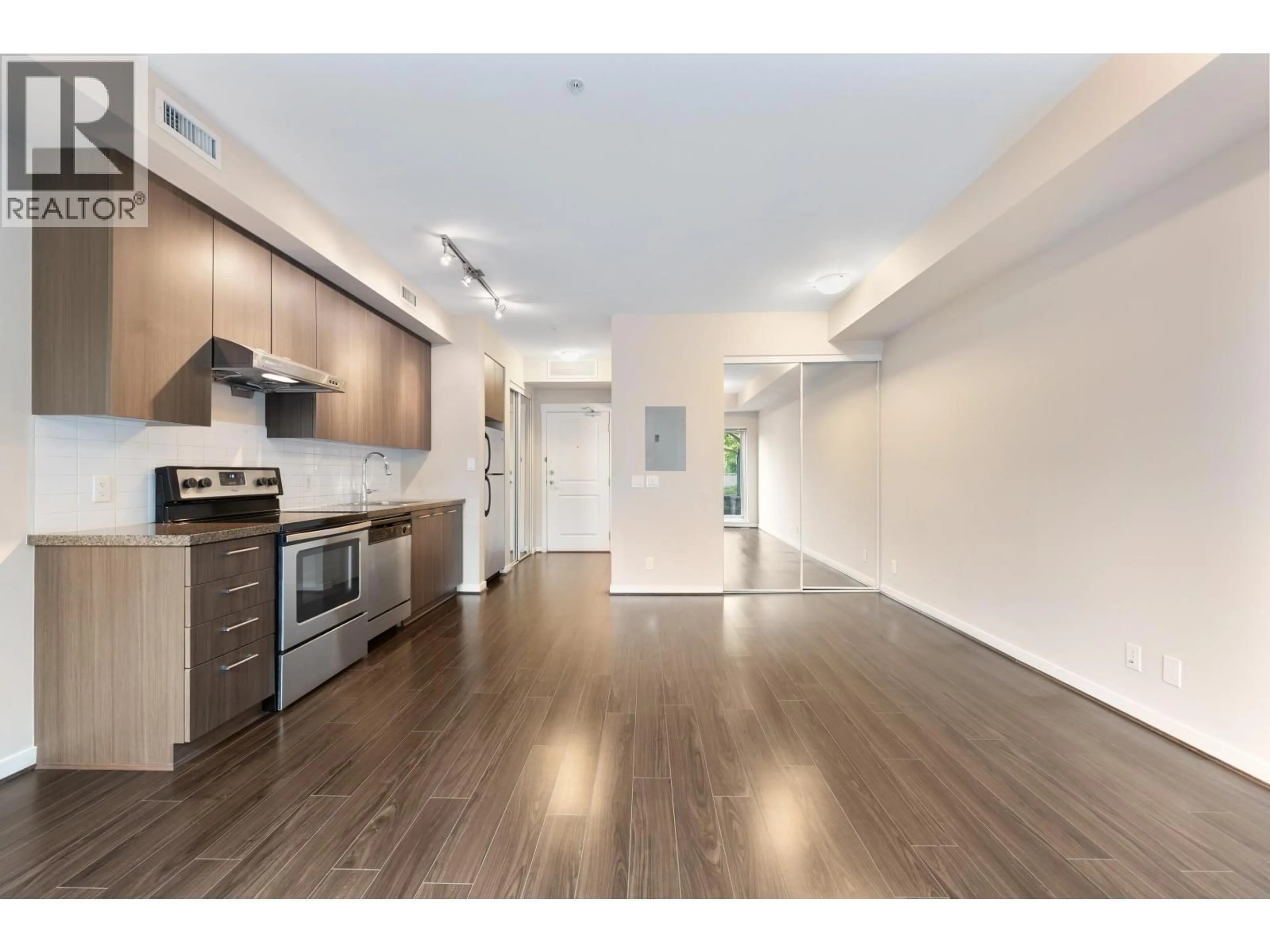 Open concept kitchen, wood/laminate floor for 282 - 4133 STOLBERG STREET, Richmond British Columbia V6X0J3