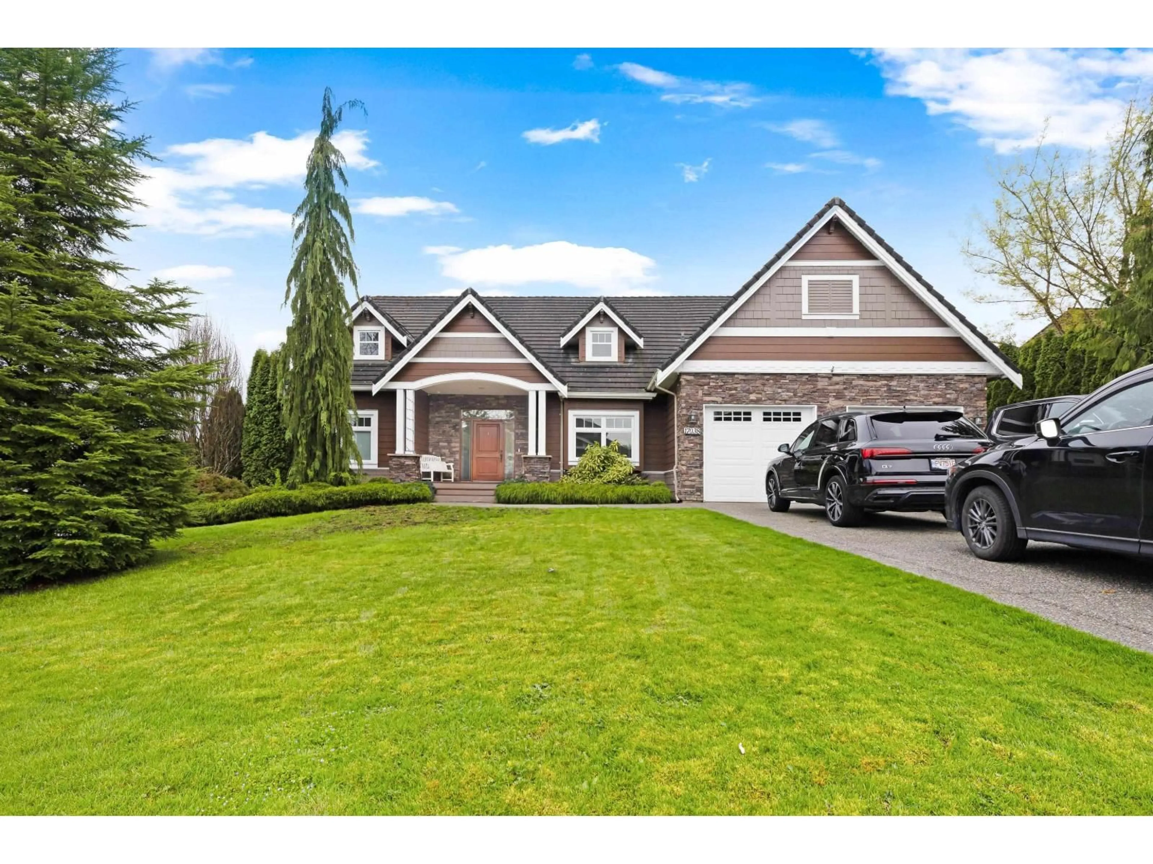 Home with vinyl exterior material, street for 17038 GREENWAY DRIVE, Surrey British Columbia V4C5C5