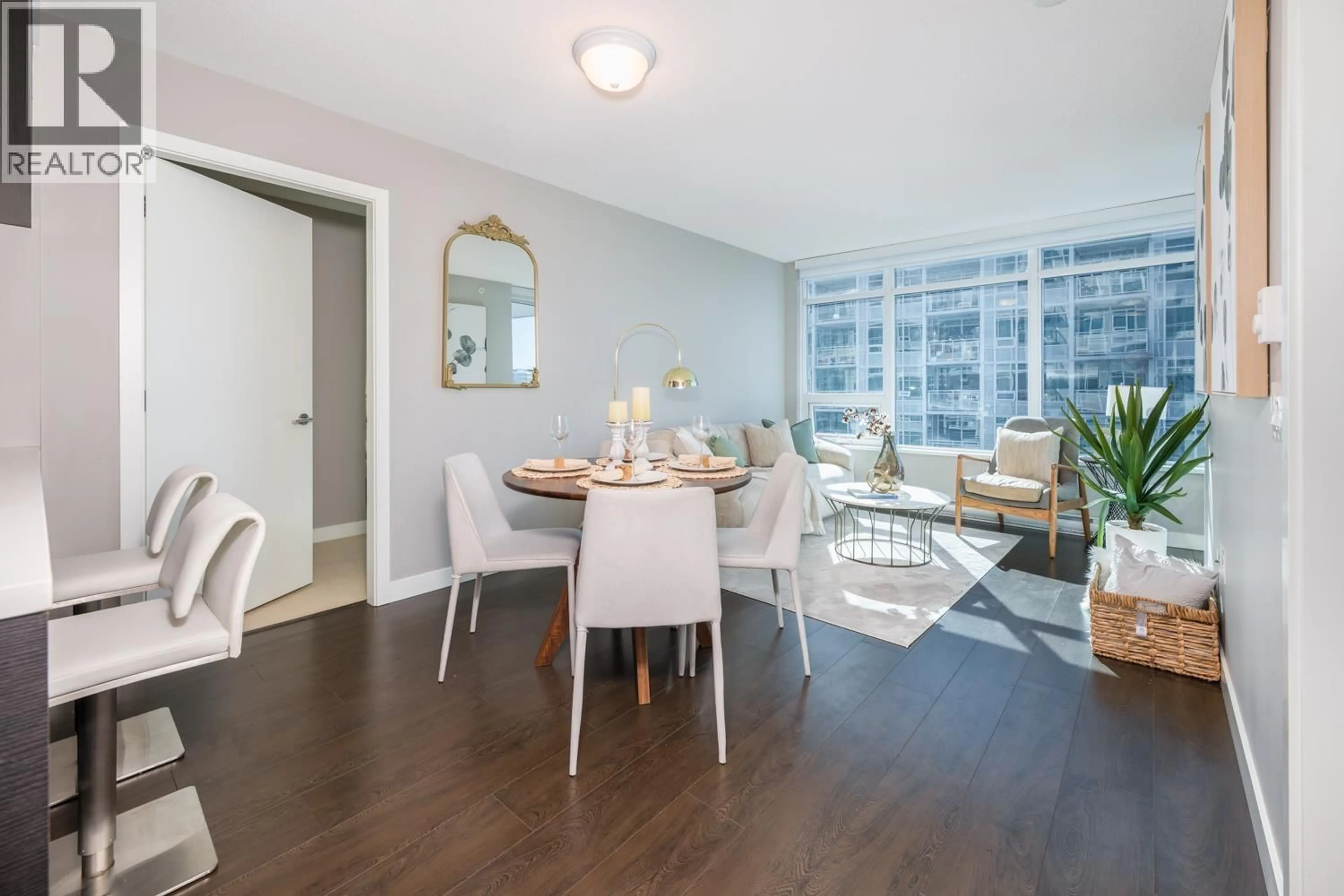 Dining room, wood/laminate floor for 1216 - 6188 NO. 3 ROAD, Richmond British Columbia V6Y0J3