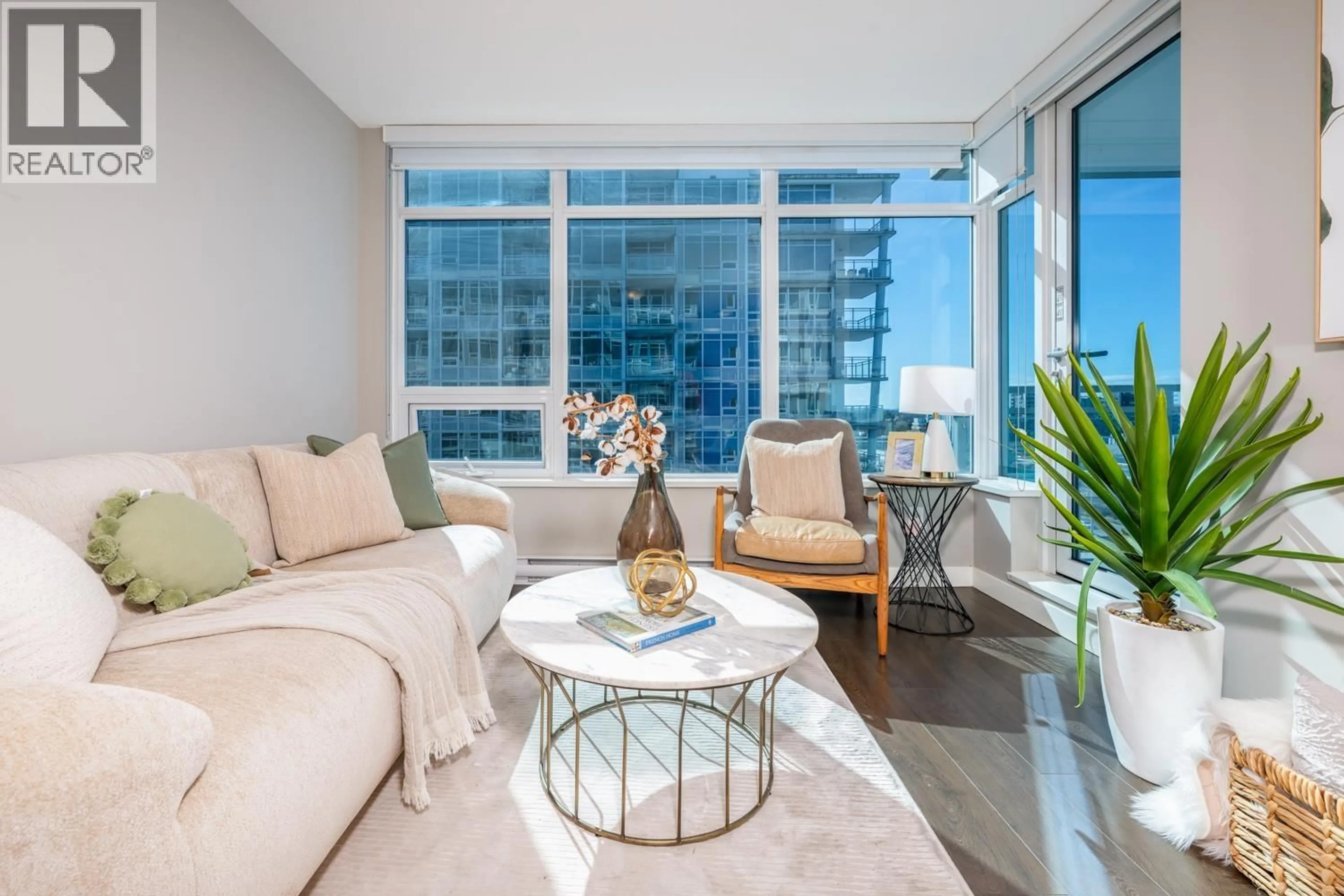 Living room with furniture, unknown for 1216 - 6188 NO. 3 ROAD, Richmond British Columbia V6Y0J3