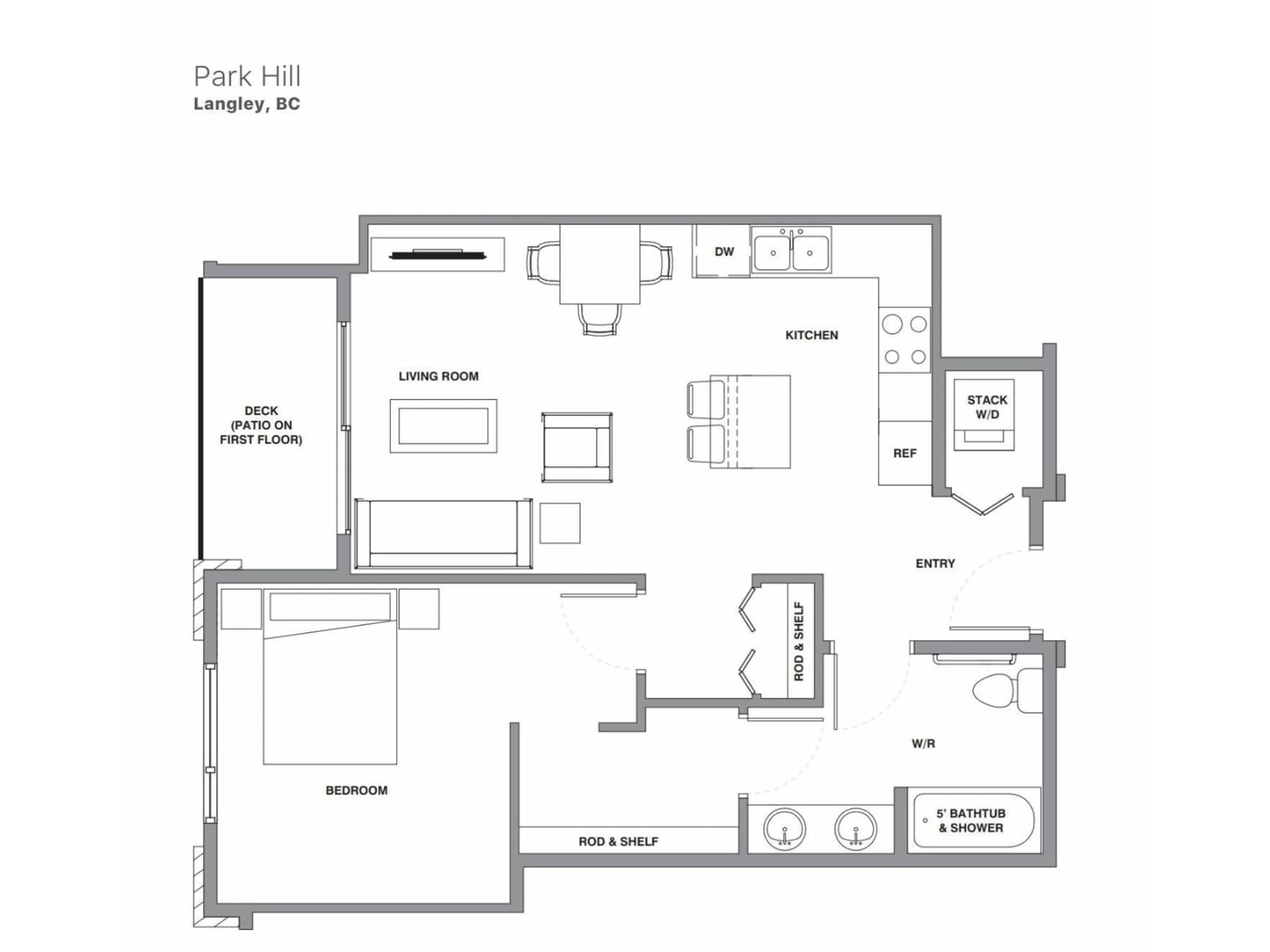 Floor plan for B203 - 20087 68 AVENUE, Langley British Columbia V2Y0Y3