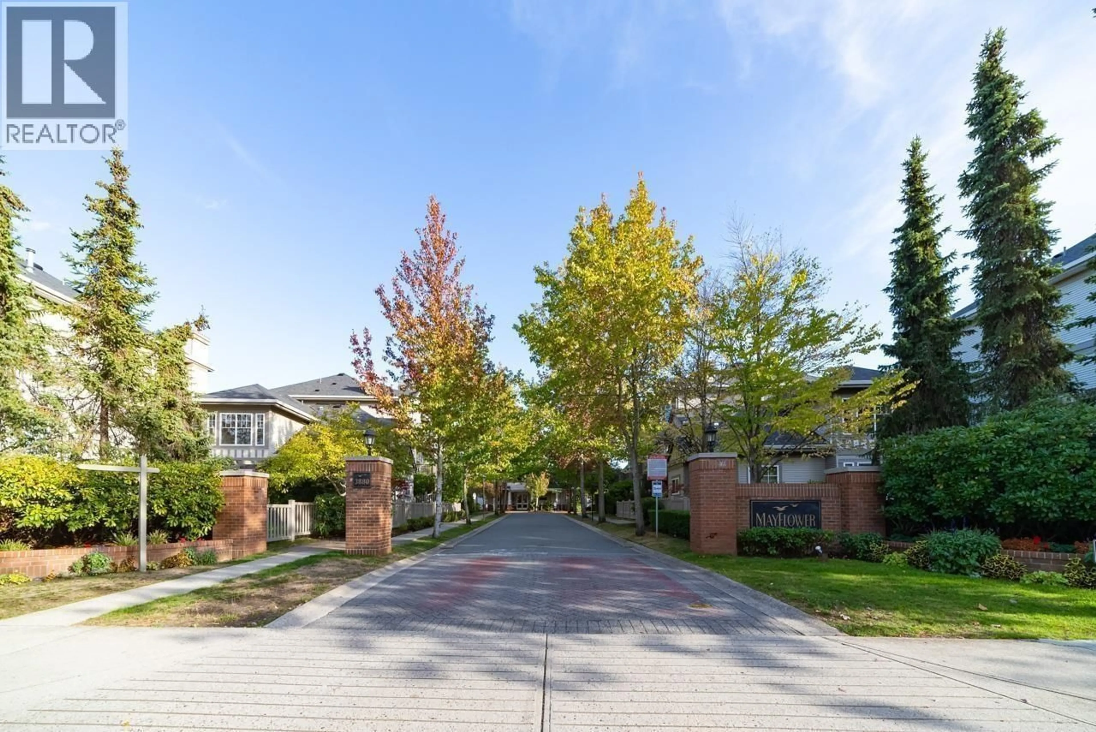 A pic from outside/outdoor area/front of a property/back of a property/a pic from drone, street for 122 - 3880 WESTMINSTER HIGHWAY, Richmond British Columbia V7C5S1