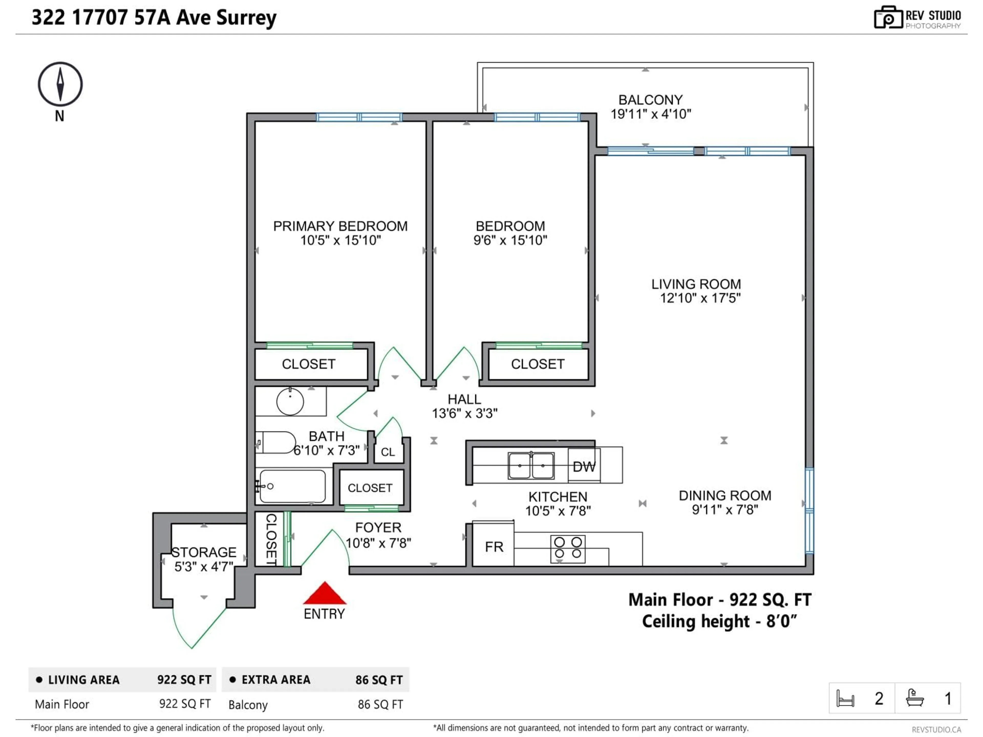Floor plan for 322 - 17707 57A AVENUE, Surrey British Columbia V3S1J2