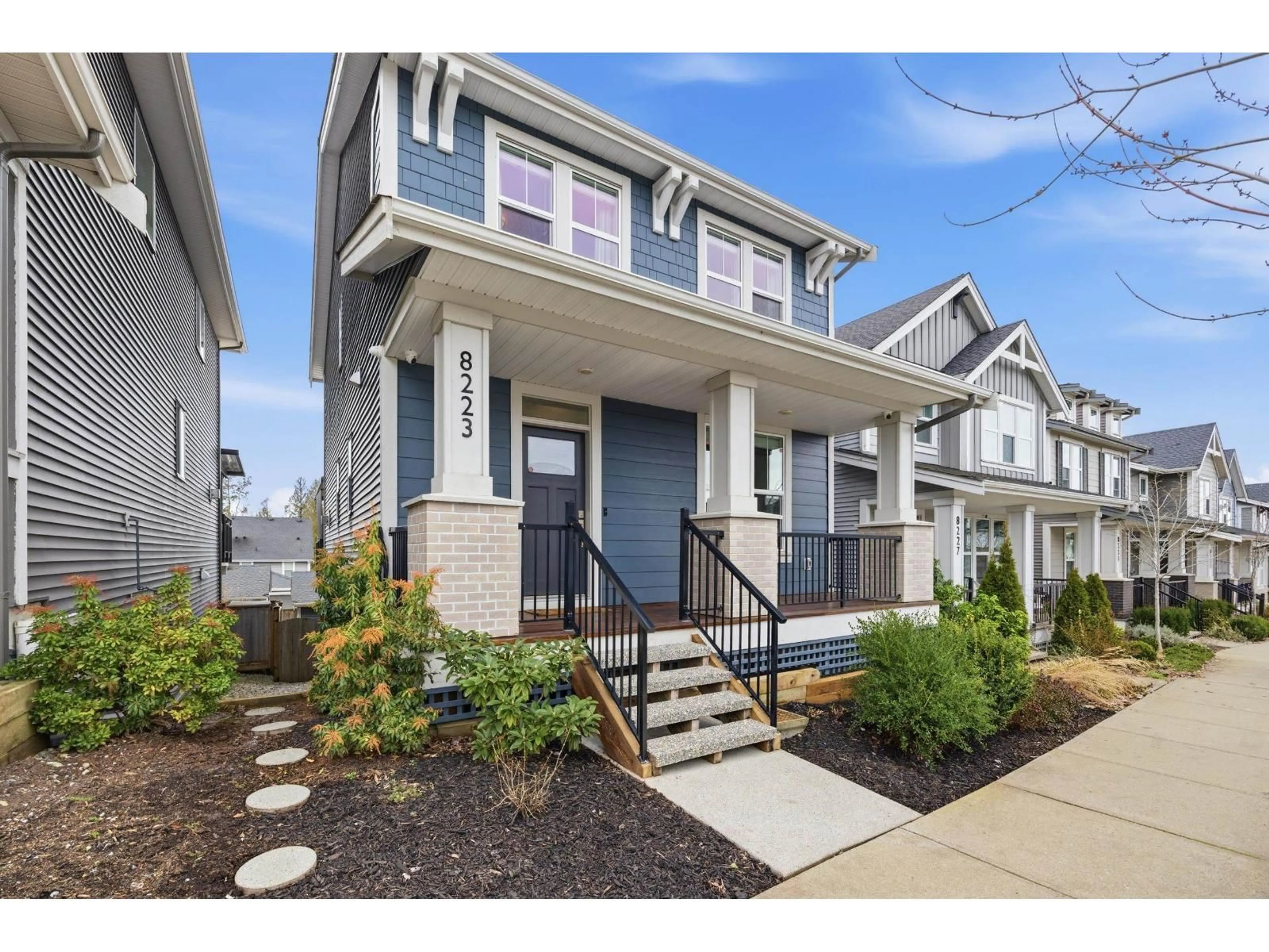 Home with vinyl exterior material, street for 8223 202B STREET, Langley British Columbia V2Y0Z1