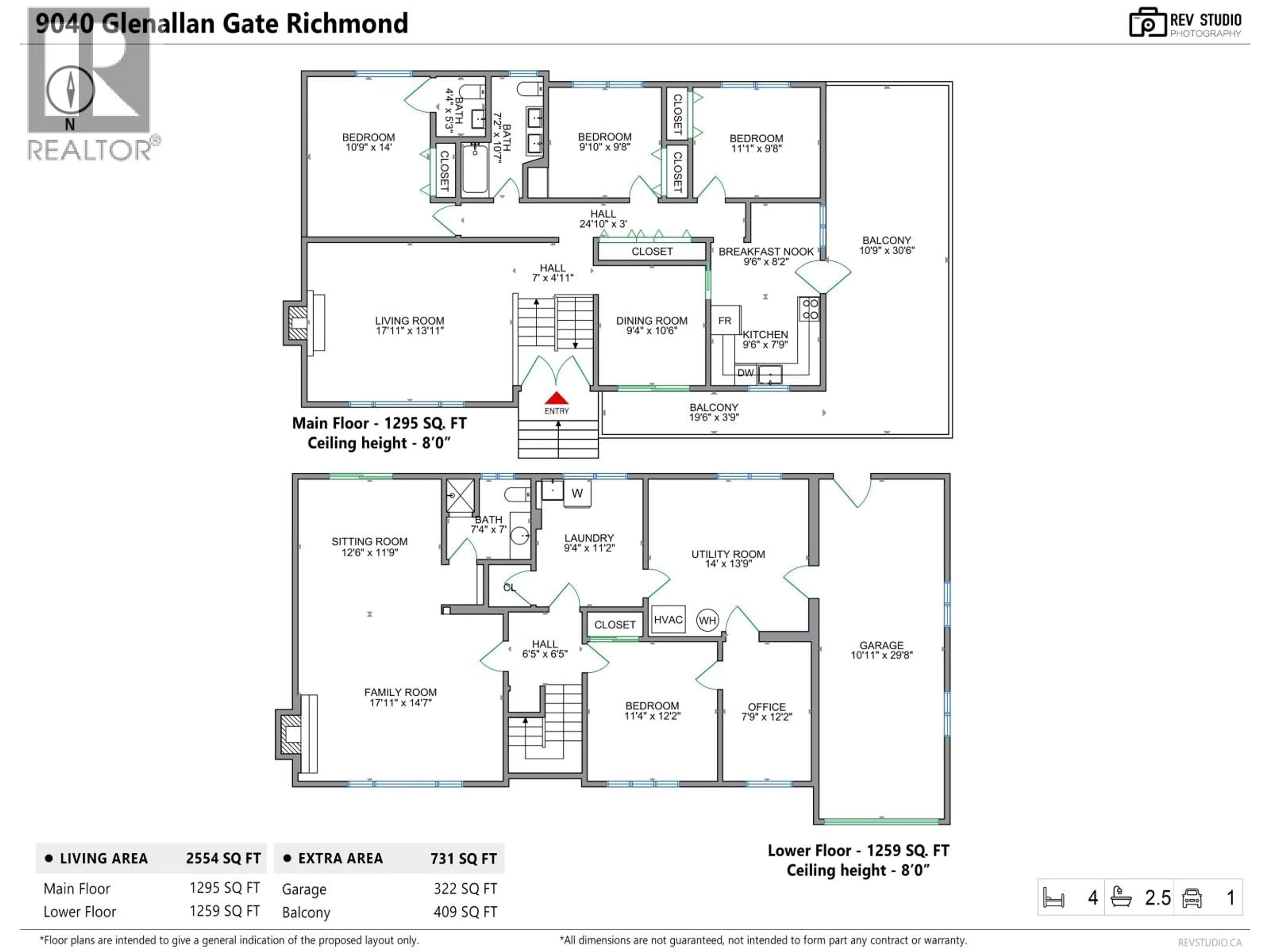 Floor plan for 9040 GLENALLAN GATE, Richmond British Columbia V7A1Z3
