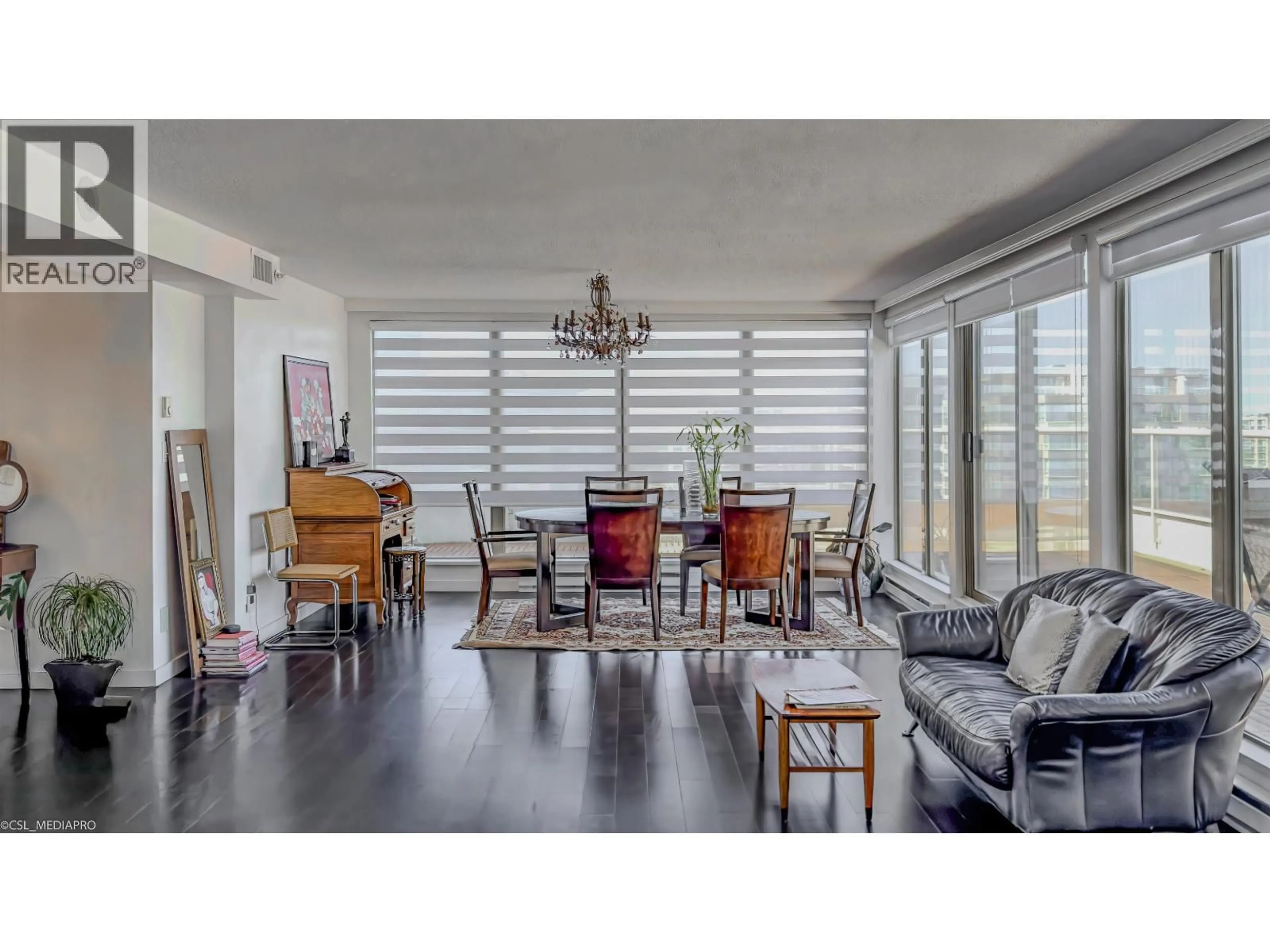 Living room with furniture, wood/laminate floor for 1701 - 8238 SABA ROAD, Richmond British Columbia V6Y4C7