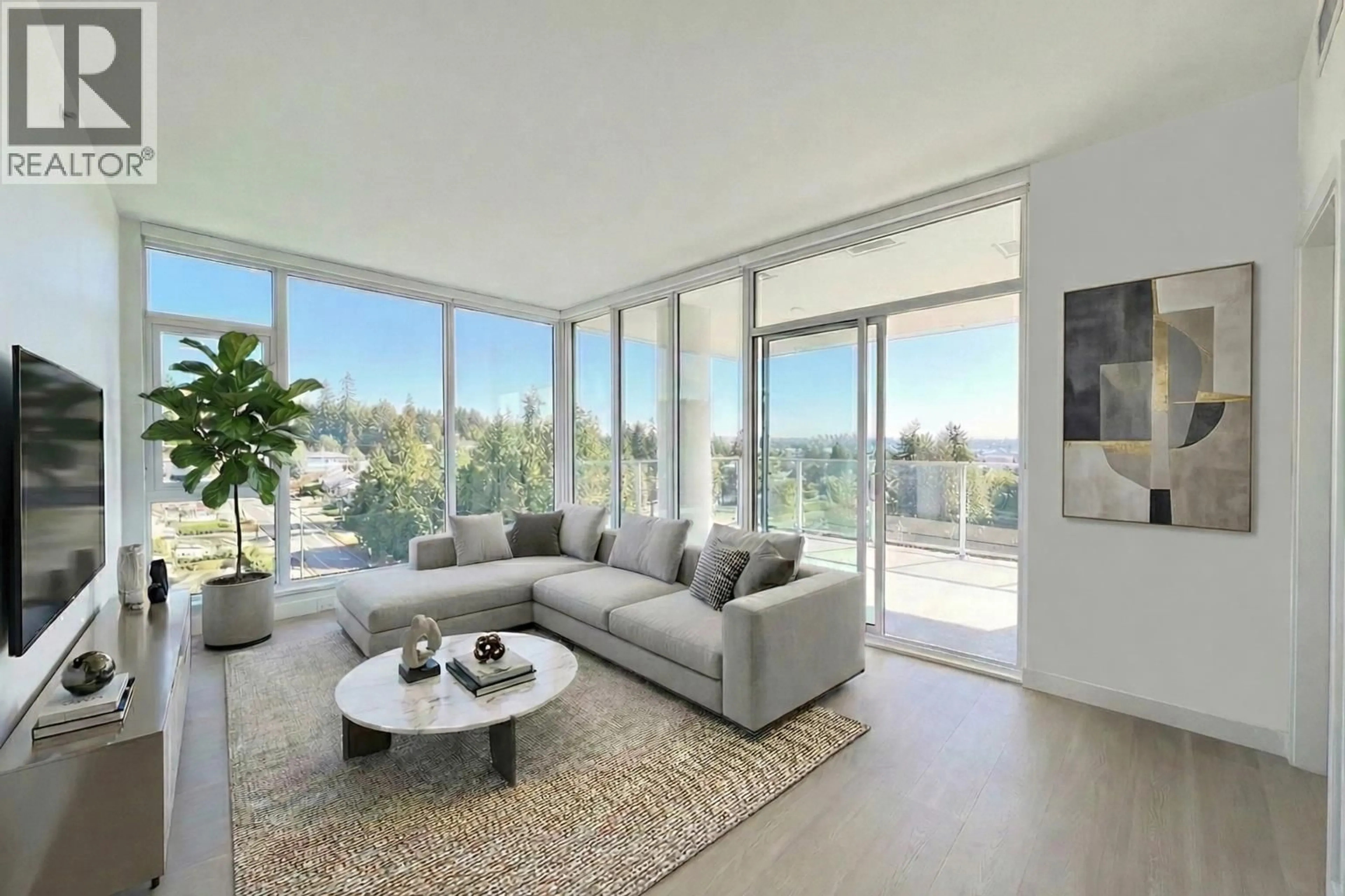 Living room with furniture, unknown for 704 - 555 SYDNEY AVENUE, Coquitlam British Columbia V3K0G5