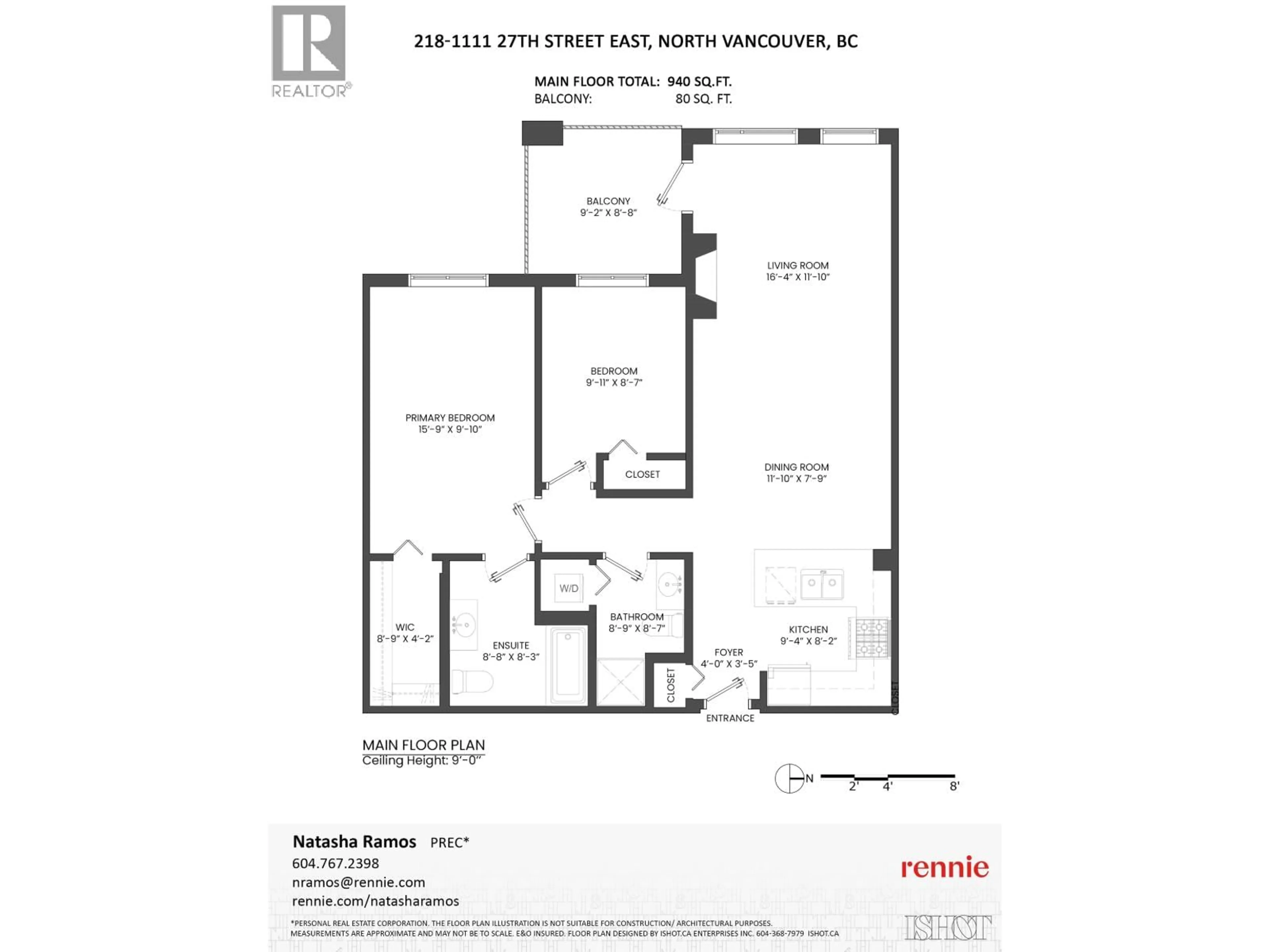 Floor plan for 218 - 1111 27TH STREET, North Vancouver British Columbia V7J1S3