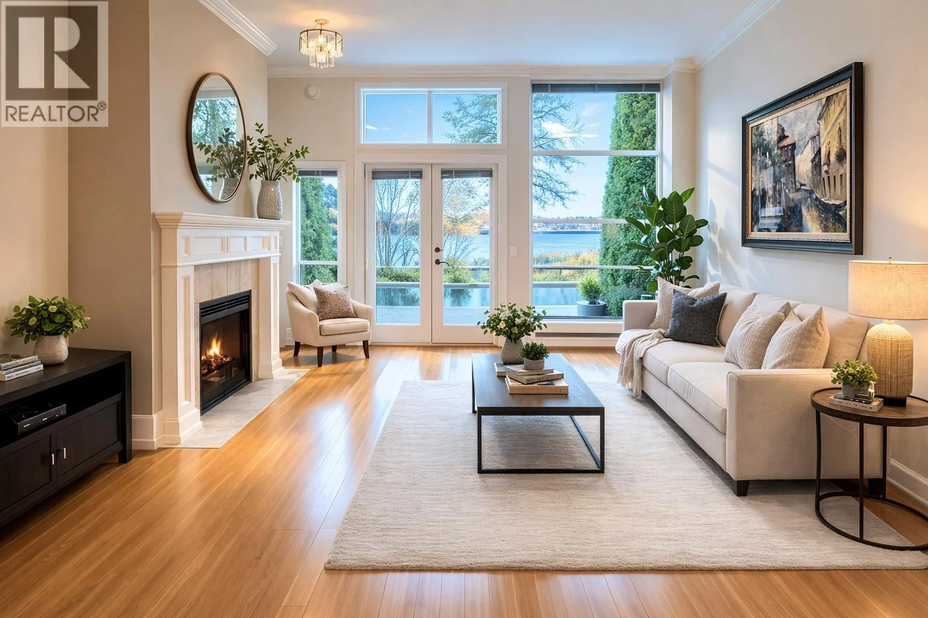 Living room with furniture, wood/laminate floor for 2178 KENT AVENUE SOUTH, Vancouver British Columbia V5P4X2