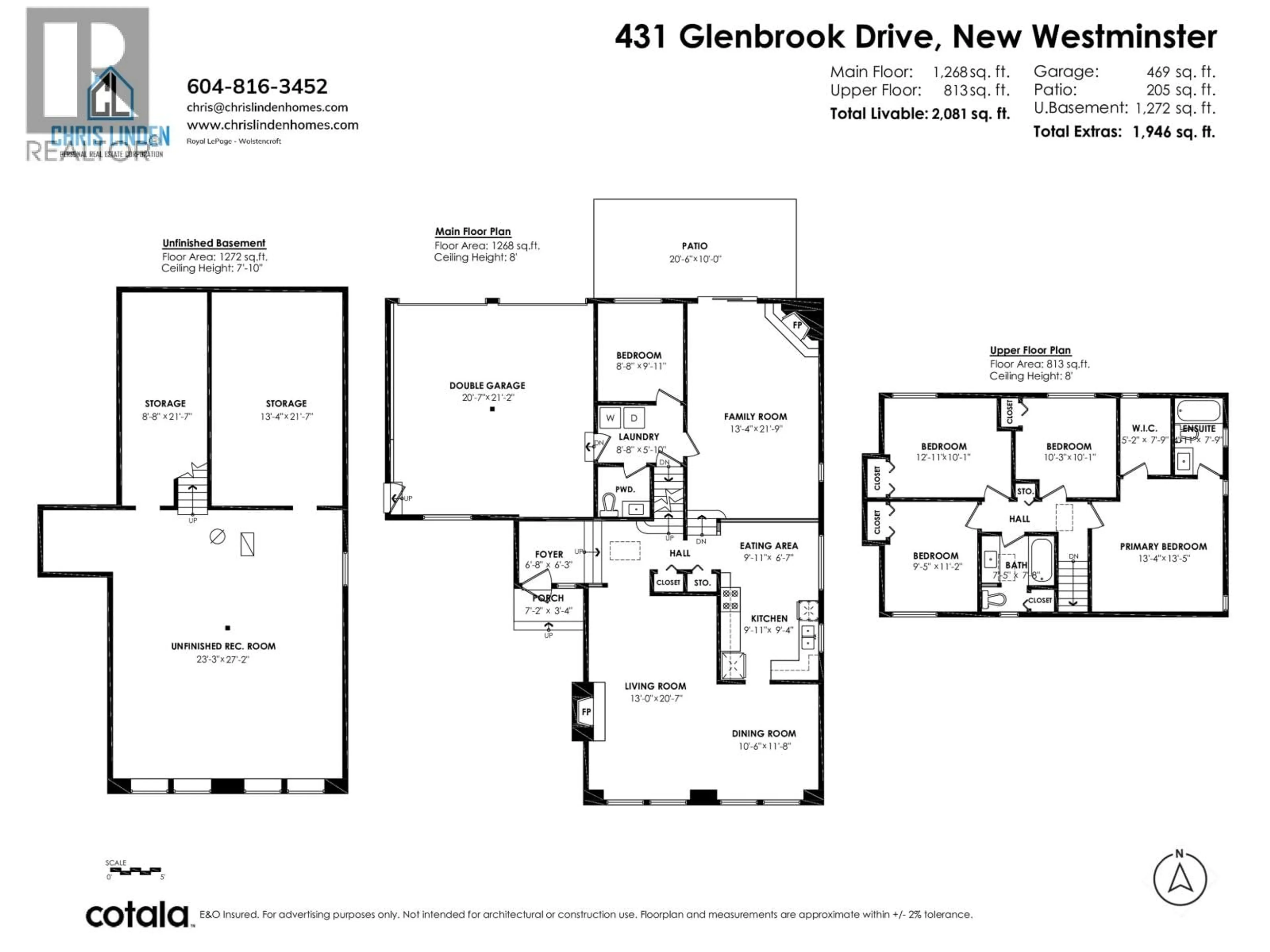 Floor plan for 431 GLENBROOK DRIVE, New Westminster British Columbia V3L5J3