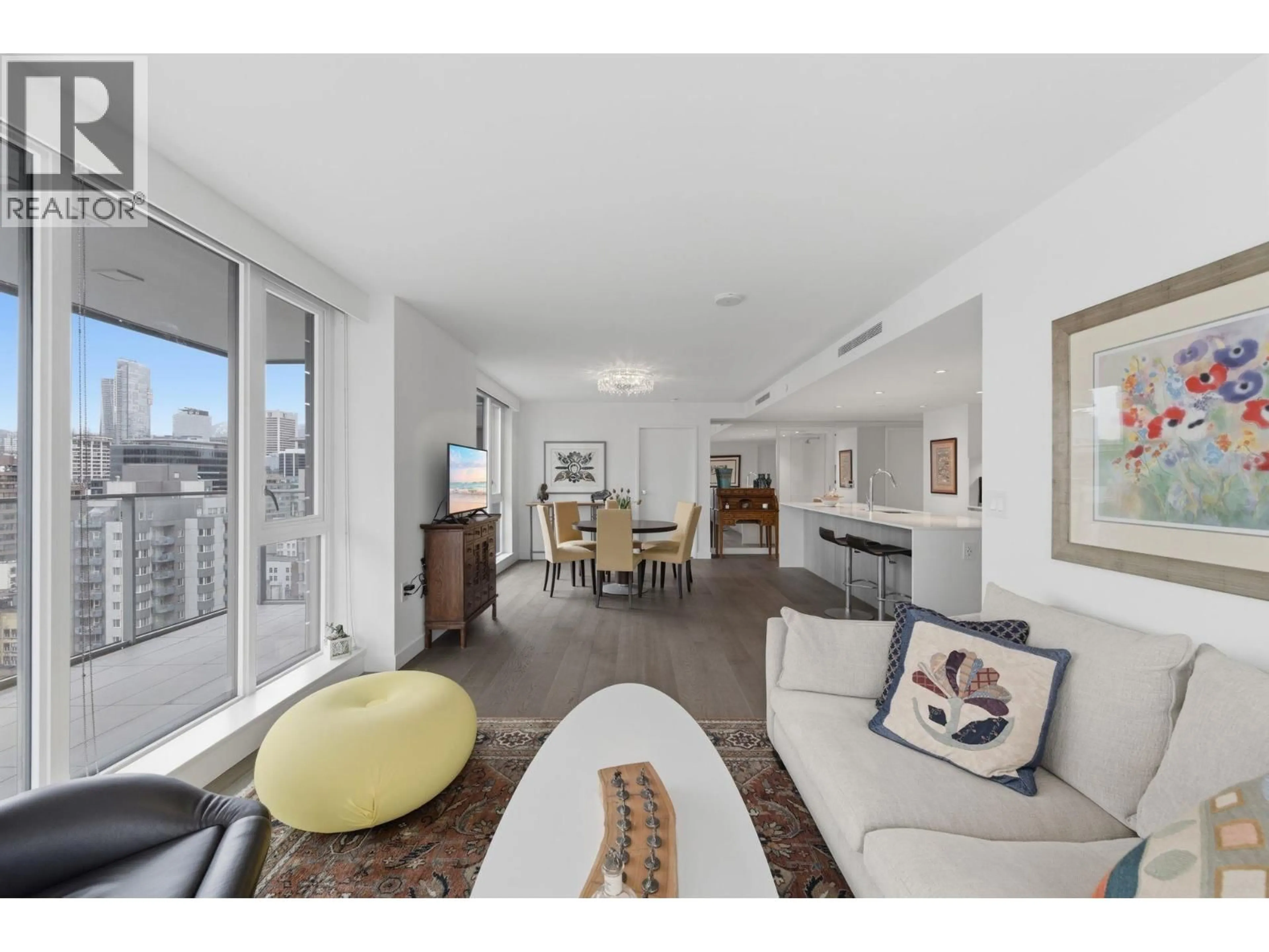 Living room with furniture, unknown for 1909 - 1111 RICHARDS STREET, Vancouver British Columbia V6B0S3