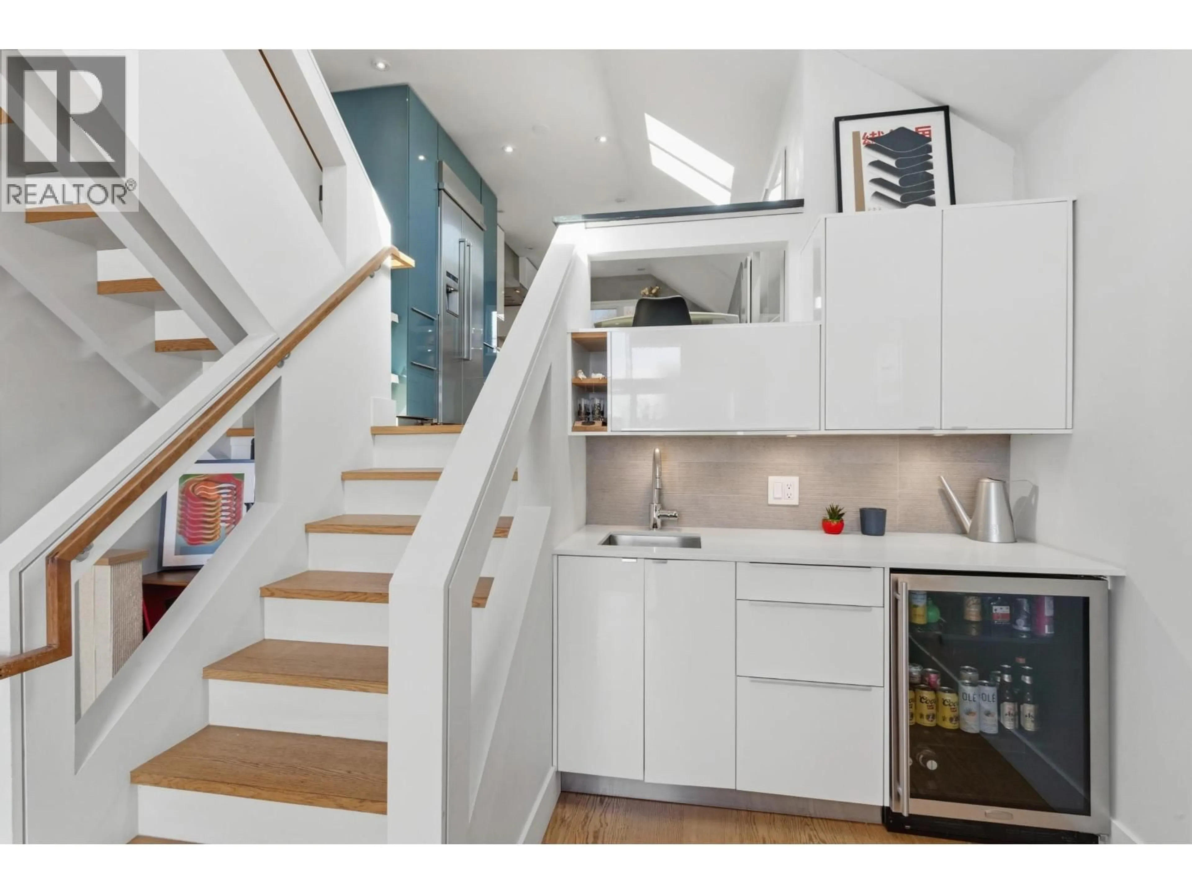 Contemporary kitchen, wood/laminate floor for D - 225 E 4TH STREET, North Vancouver British Columbia V7L1J1