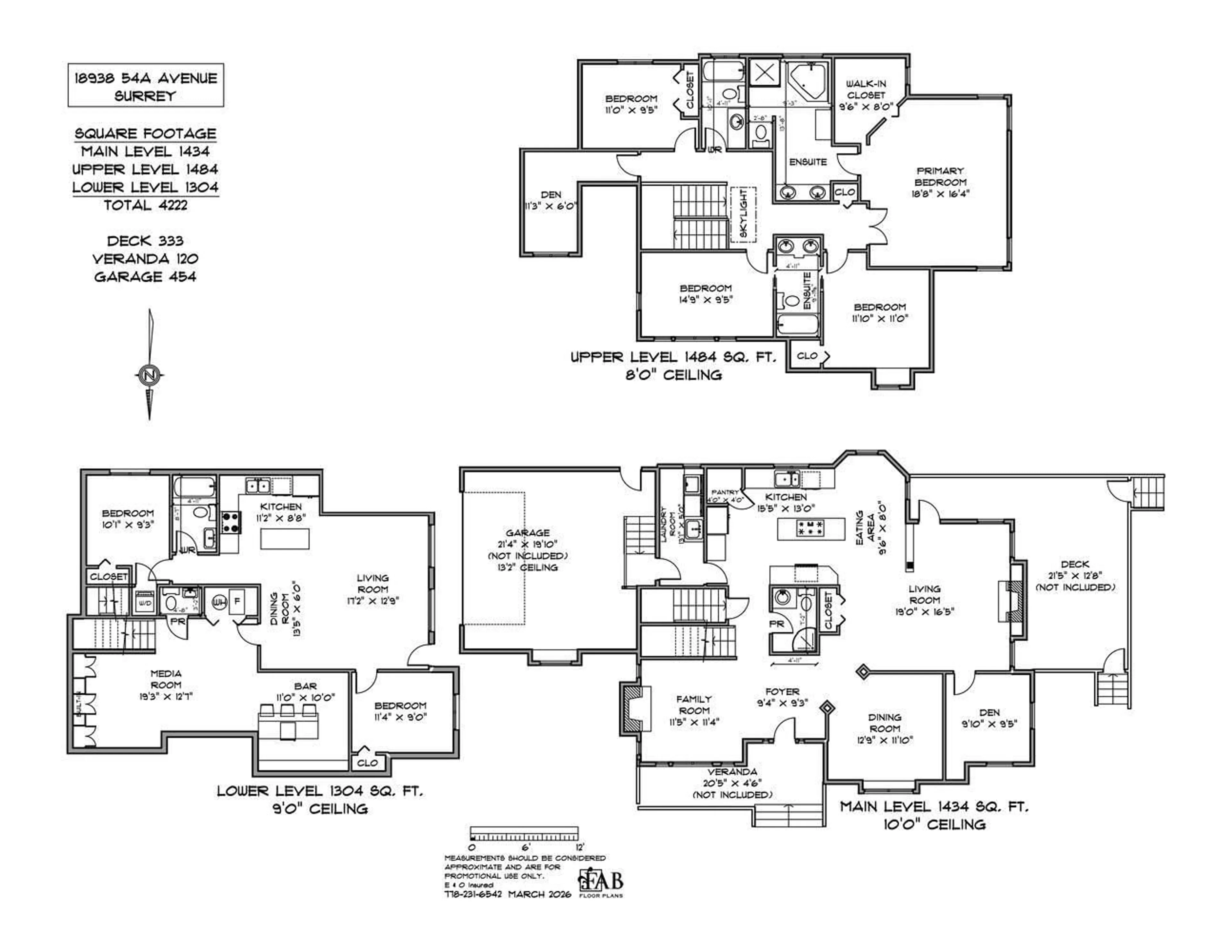Floor plan for 18938 54A AVENUE, Surrey British Columbia V3S6R4