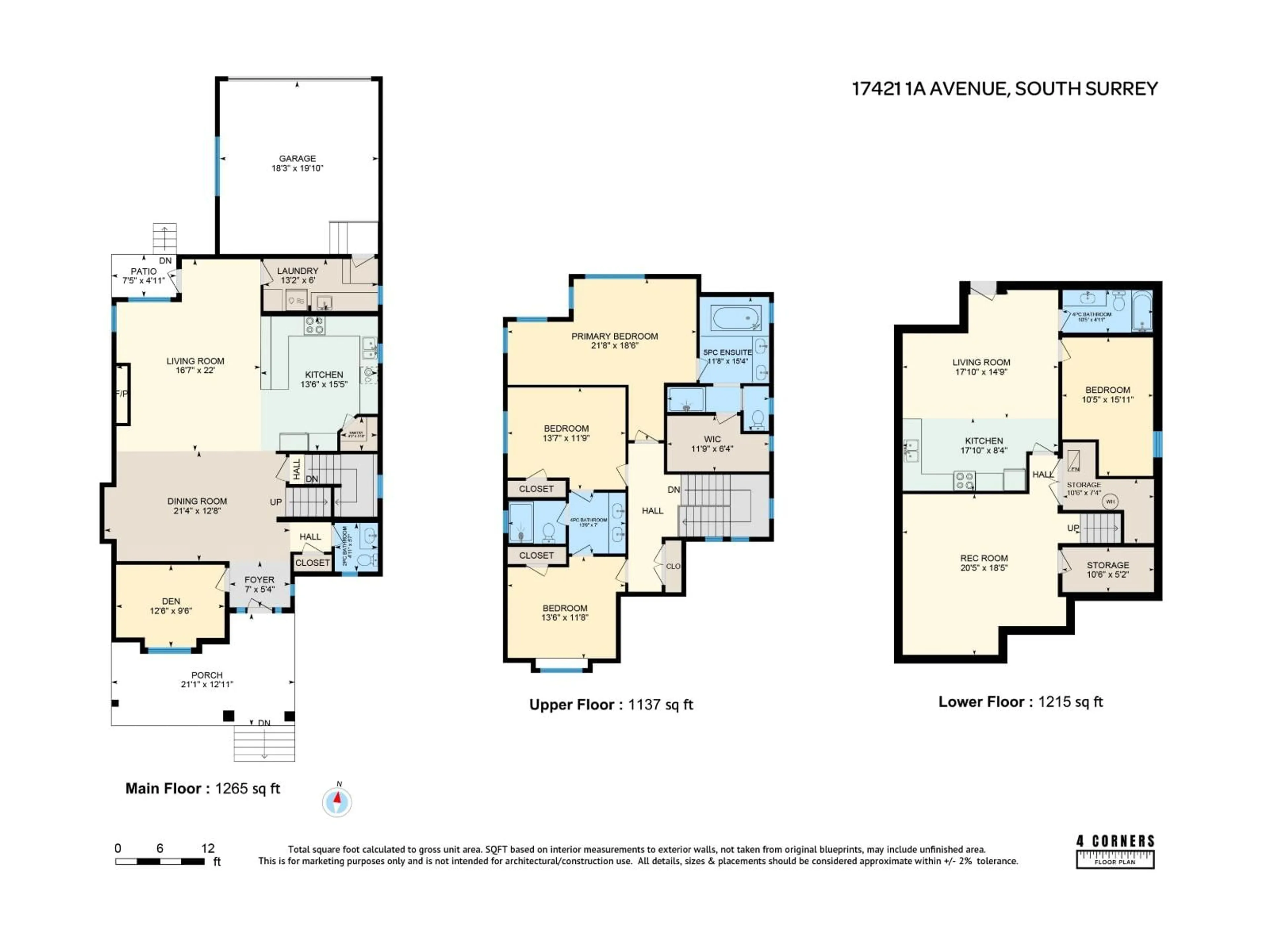 Floor plan for 17421 1A AVENUE, Surrey British Columbia V3Z9P9
