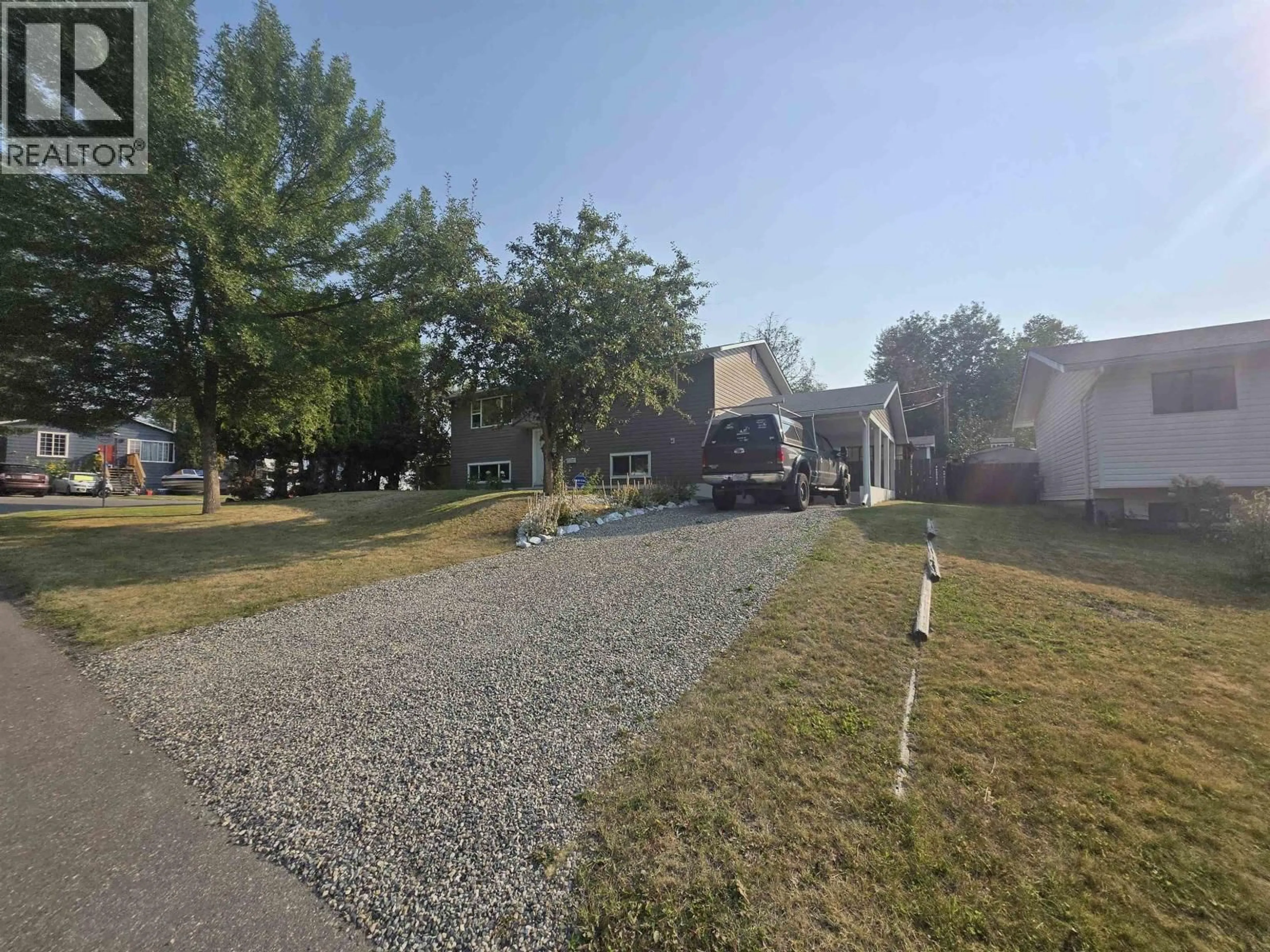 A pic from outside/outdoor area/front of a property/back of a property/a pic from drone, street for 540 PIERCE CRESCENT, Quesnel British Columbia V2J4X8