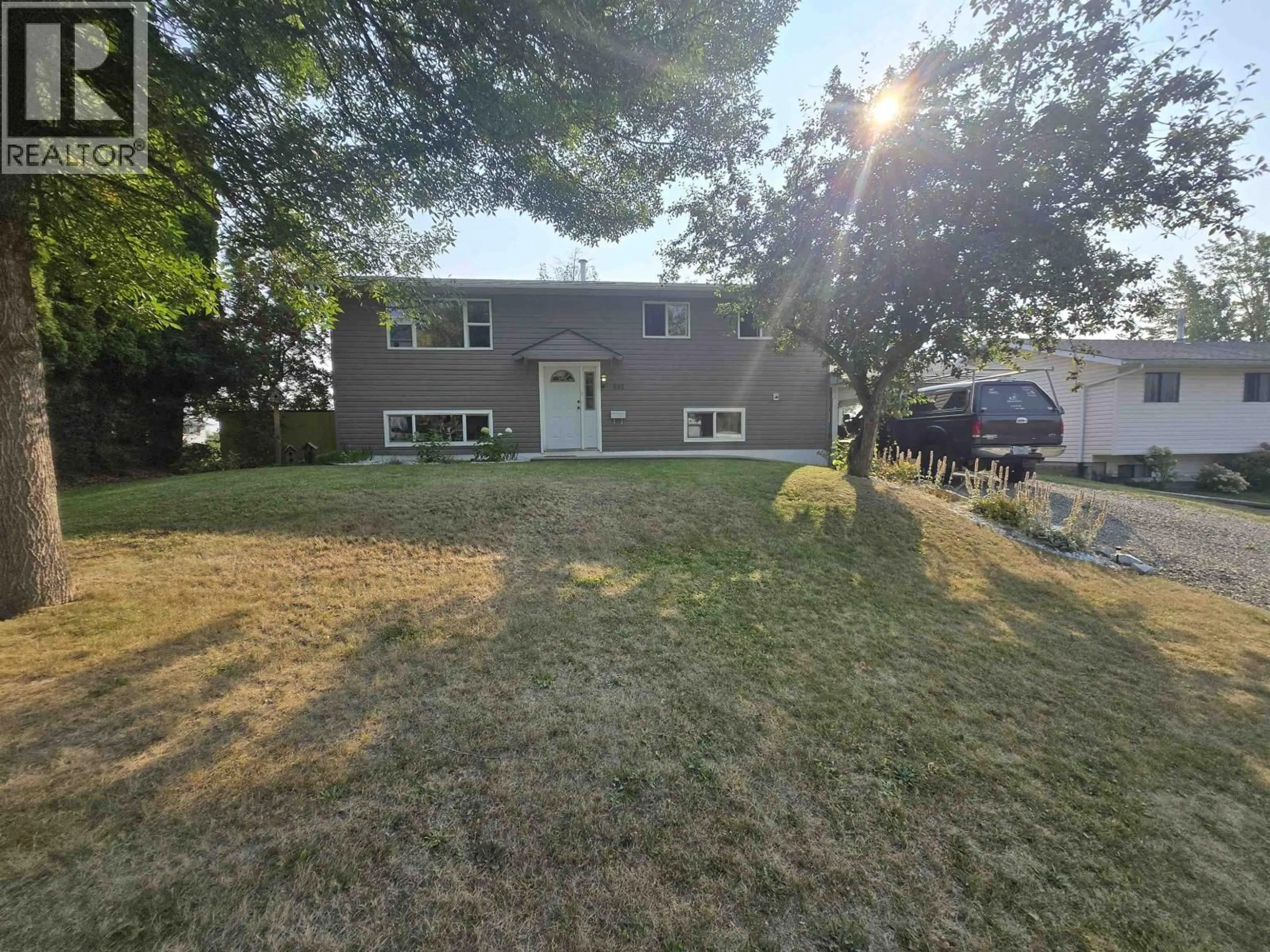 A pic from outside/outdoor area/front of a property/back of a property/a pic from drone, street for 540 PIERCE CRESCENT, Quesnel British Columbia V2J4X8