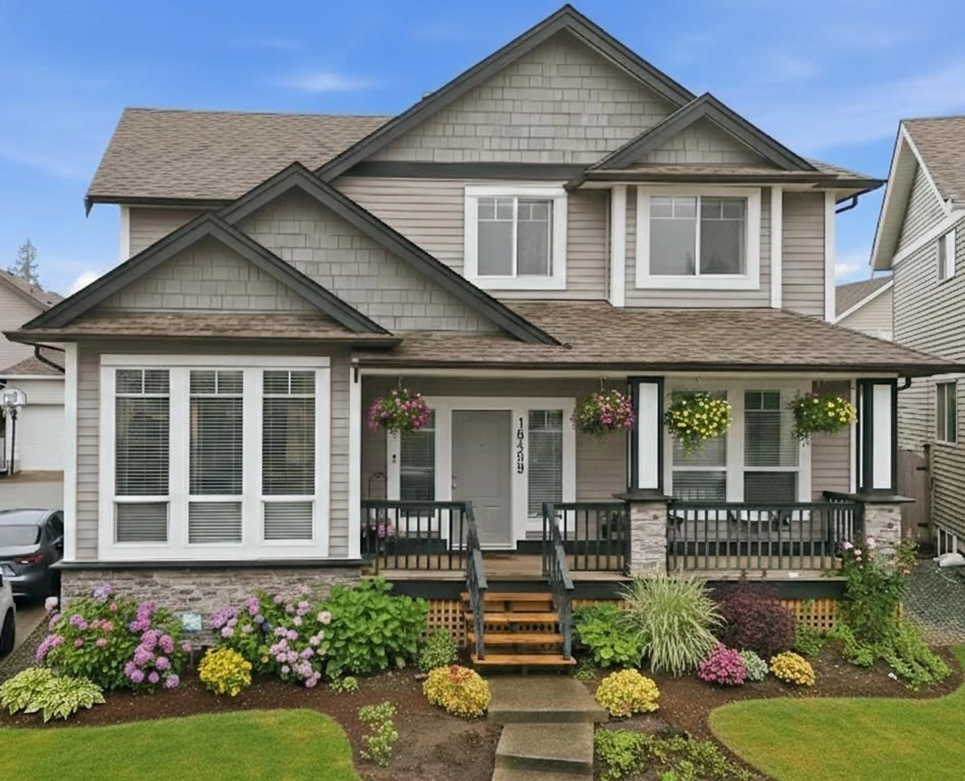 Home with vinyl exterior material, street for 16459 59A AVENUE, Surrey British Columbia V3S6M6