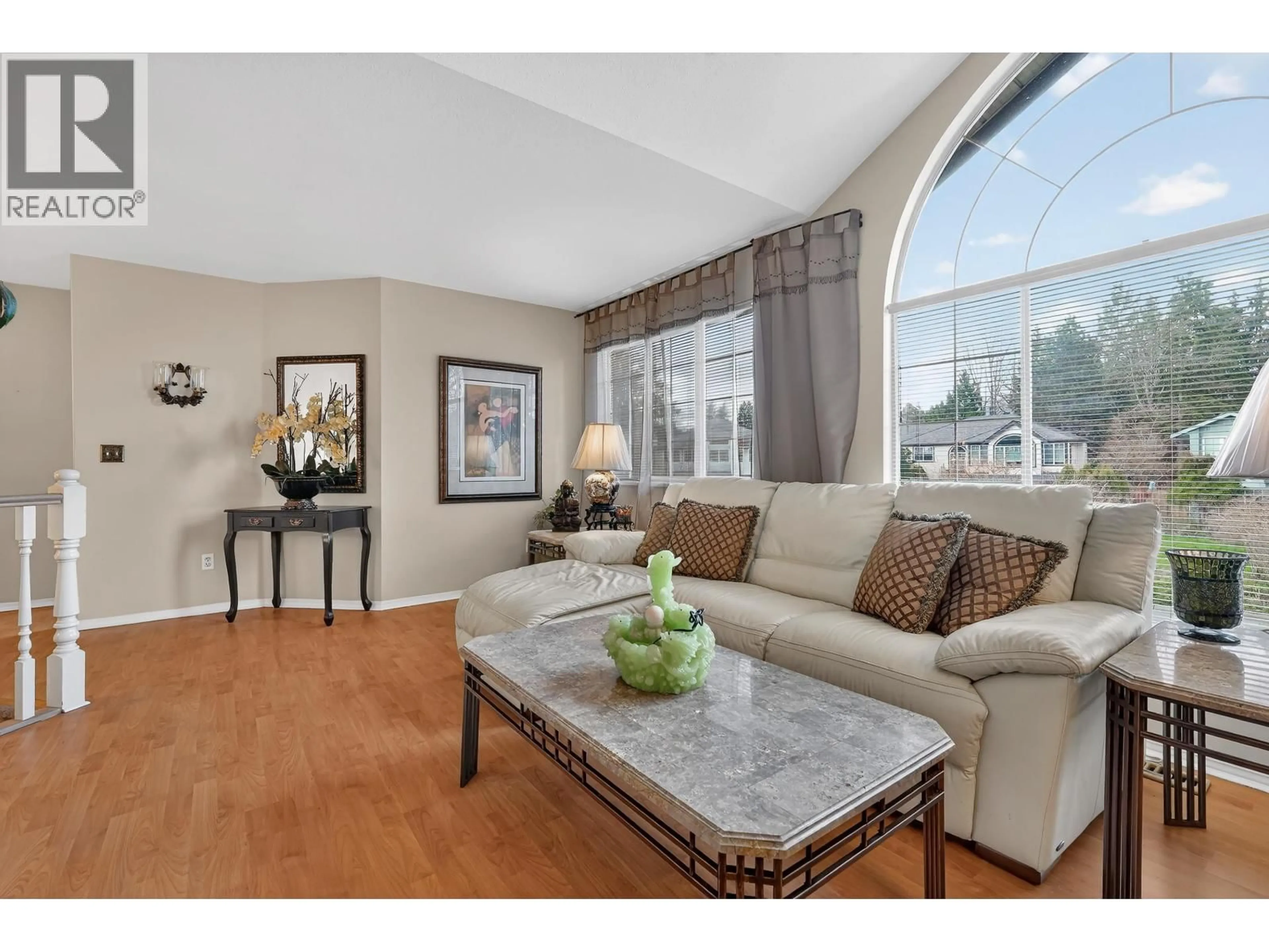 Living room with furniture, wood/laminate floor for 2996 MARCELLIN PLACE, Coquitlam British Columbia V3C6E7