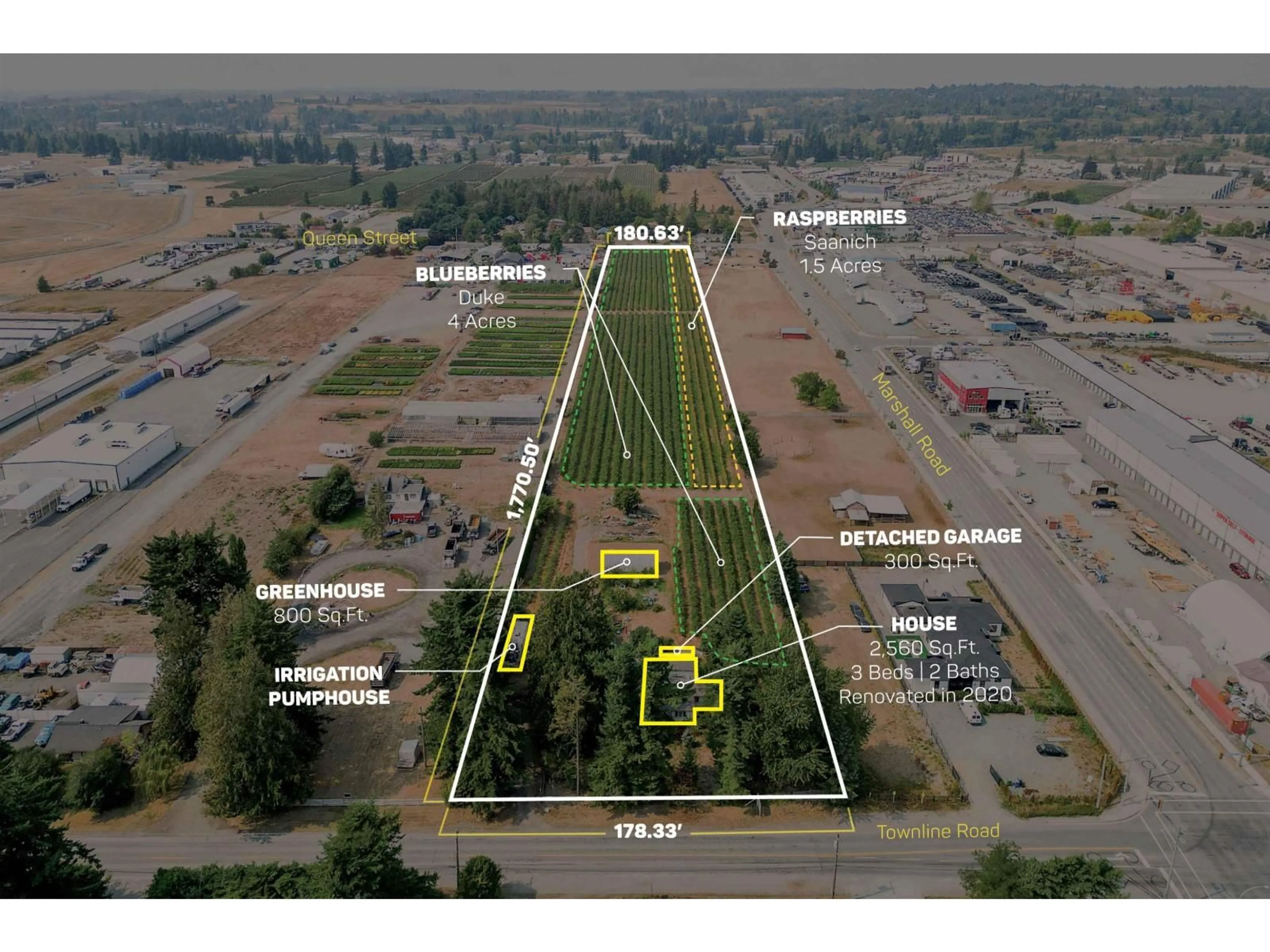 A pic from outside/outdoor area/front of a property/back of a property/a pic from drone, building for 1963 TOWNLINE ROAD, Abbotsford British Columbia V2T6E2