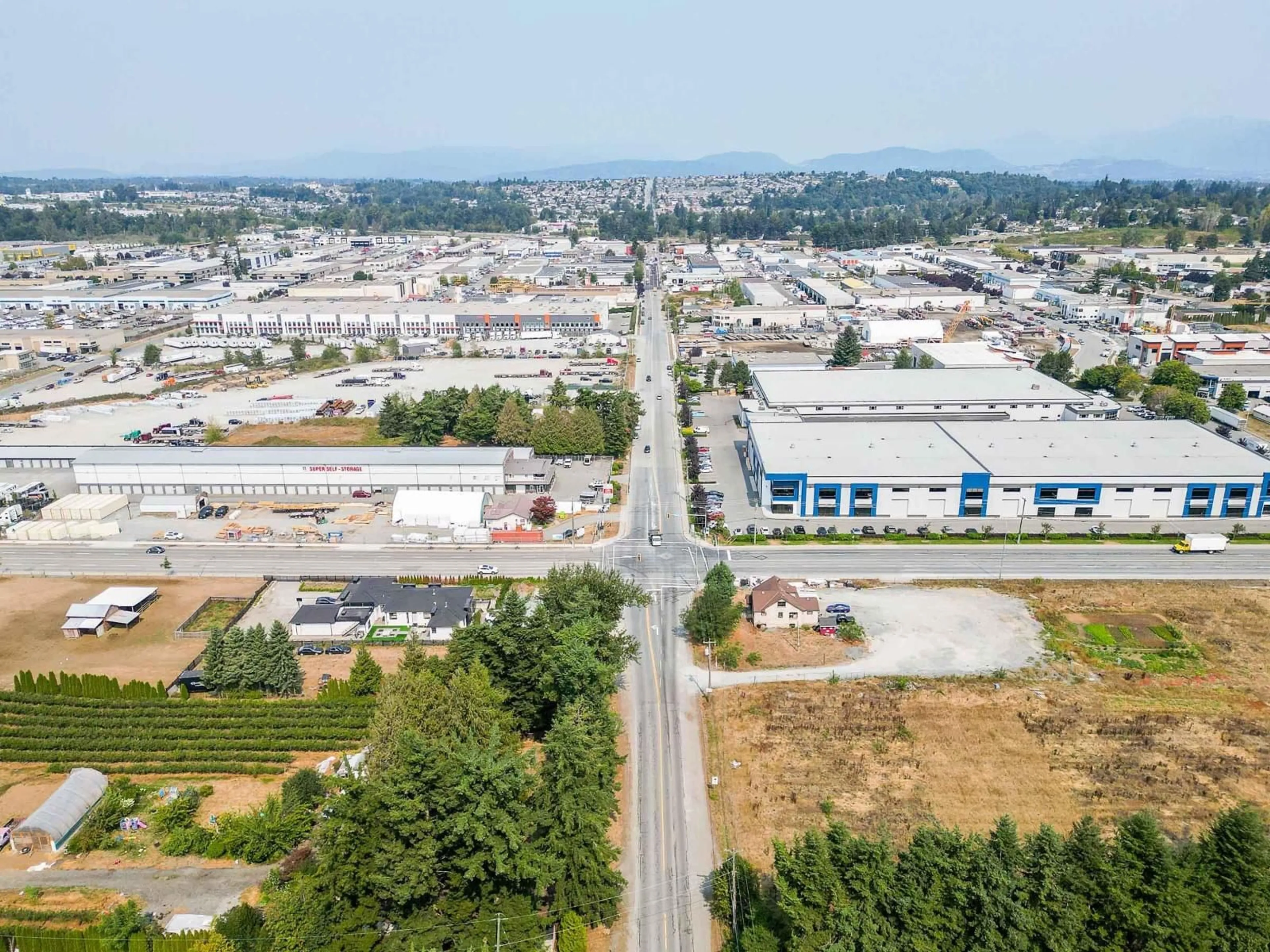 A pic from outside/outdoor area/front of a property/back of a property/a pic from drone, street for 1963 TOWNLINE ROAD, Abbotsford British Columbia V2T6E2