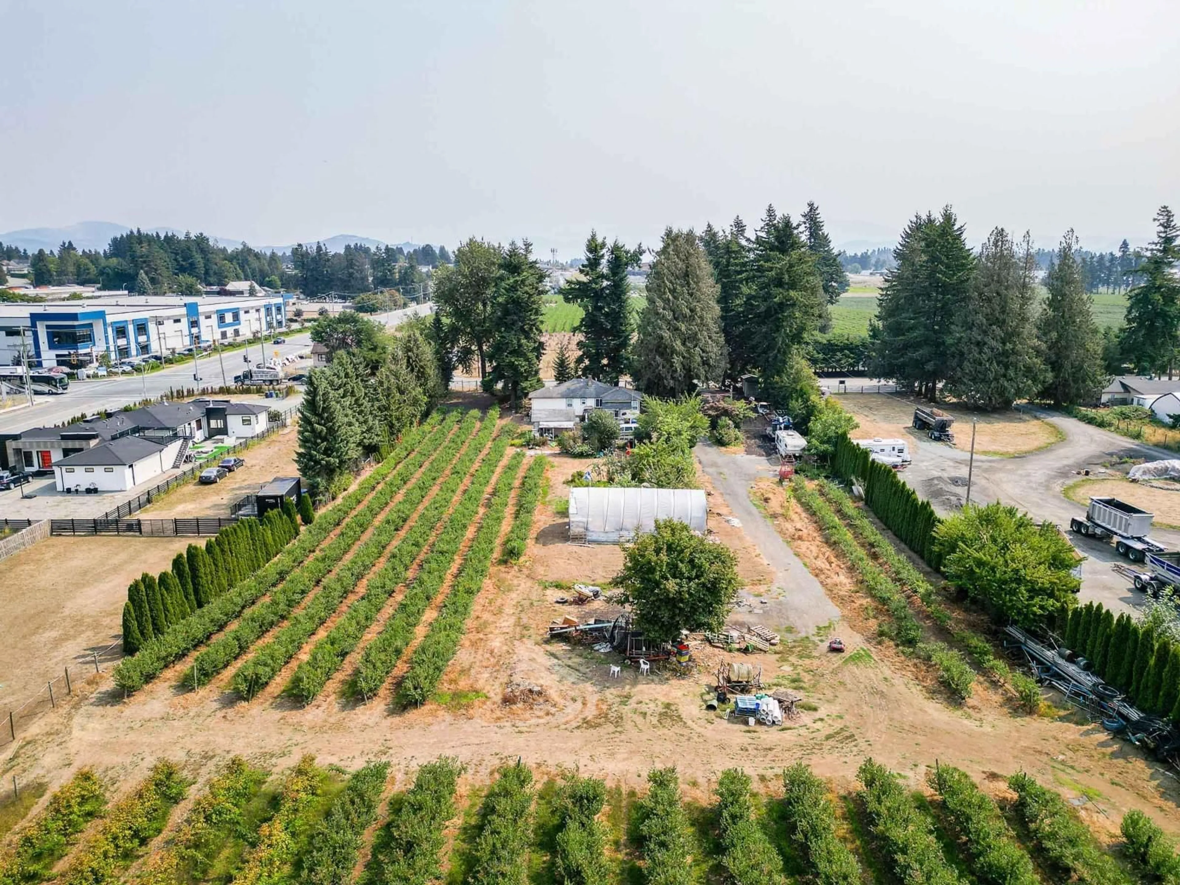 A pic from outside/outdoor area/front of a property/back of a property/a pic from drone, mountain view for 1963 TOWNLINE ROAD, Abbotsford British Columbia V2T6E2