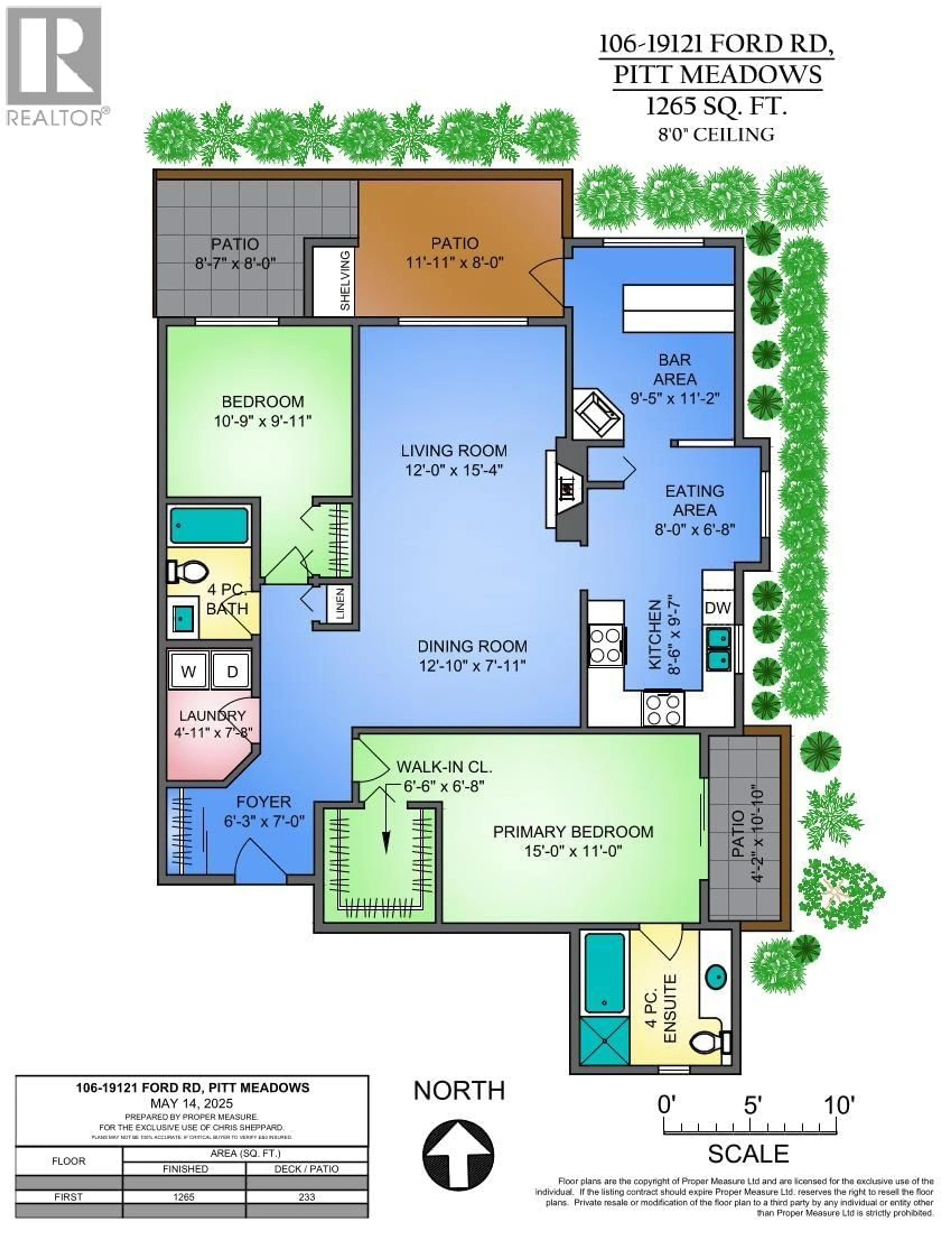 Floor plan for 106 - 19121 FORD ROAD, Pitt Meadows British Columbia V3Y2N2