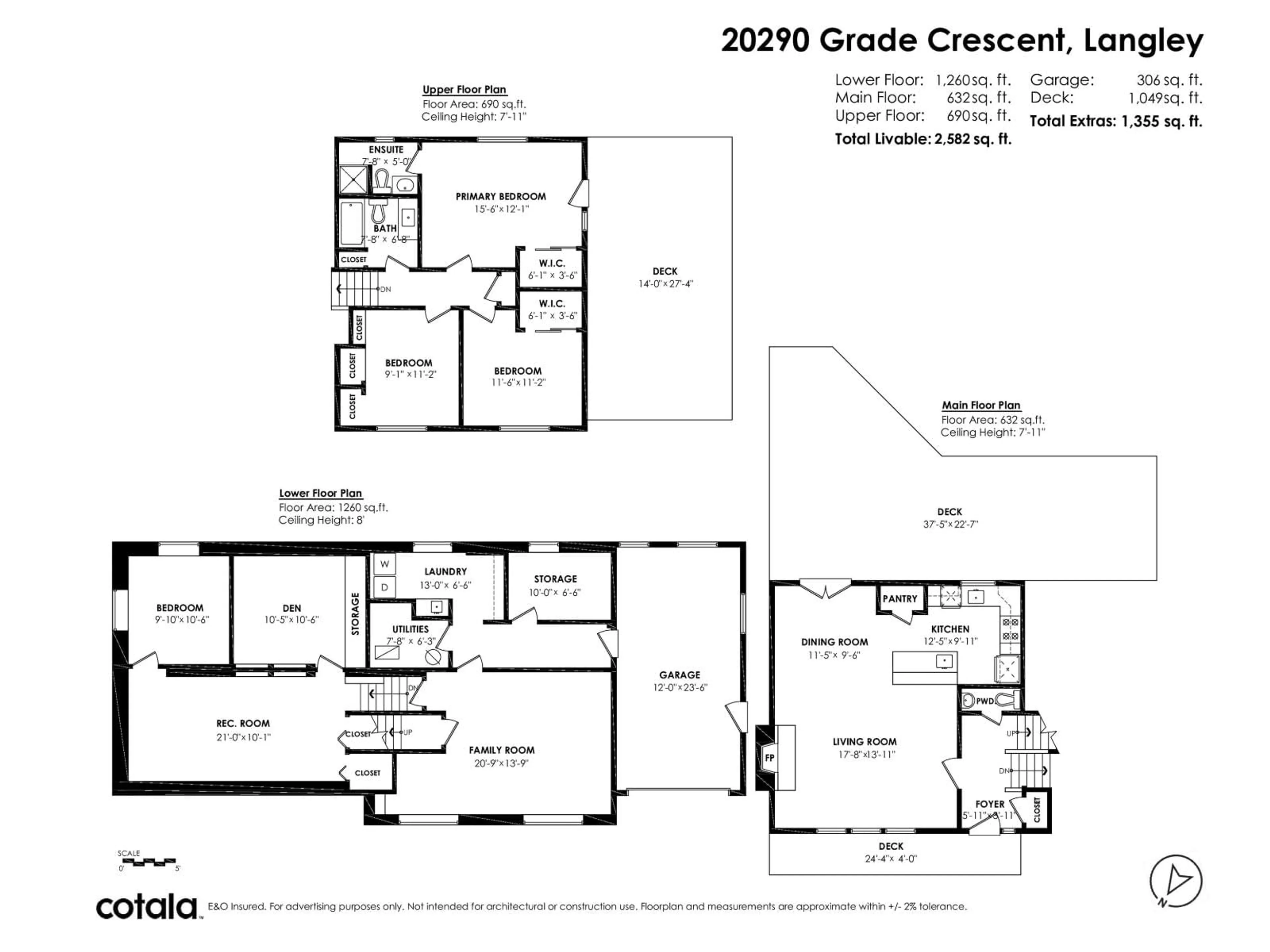 Floor plan for 20290 GRADE CRESCENT, Langley British Columbia V3A4J6