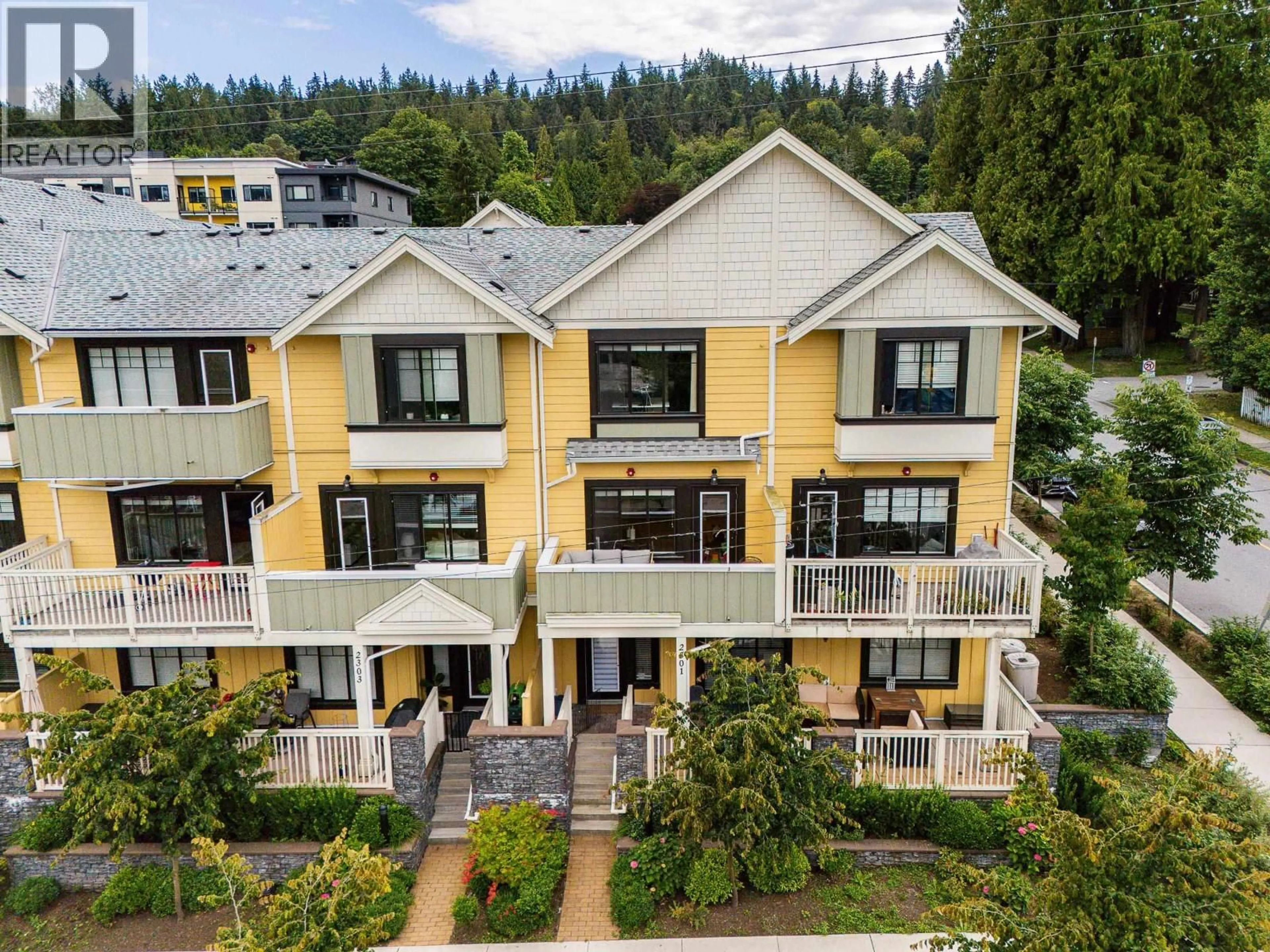 A pic from outside/outdoor area/front of a property/back of a property/a pic from drone, mountain view for 202 - 80 ELGIN STREET, Port Moody British Columbia V3H0M6