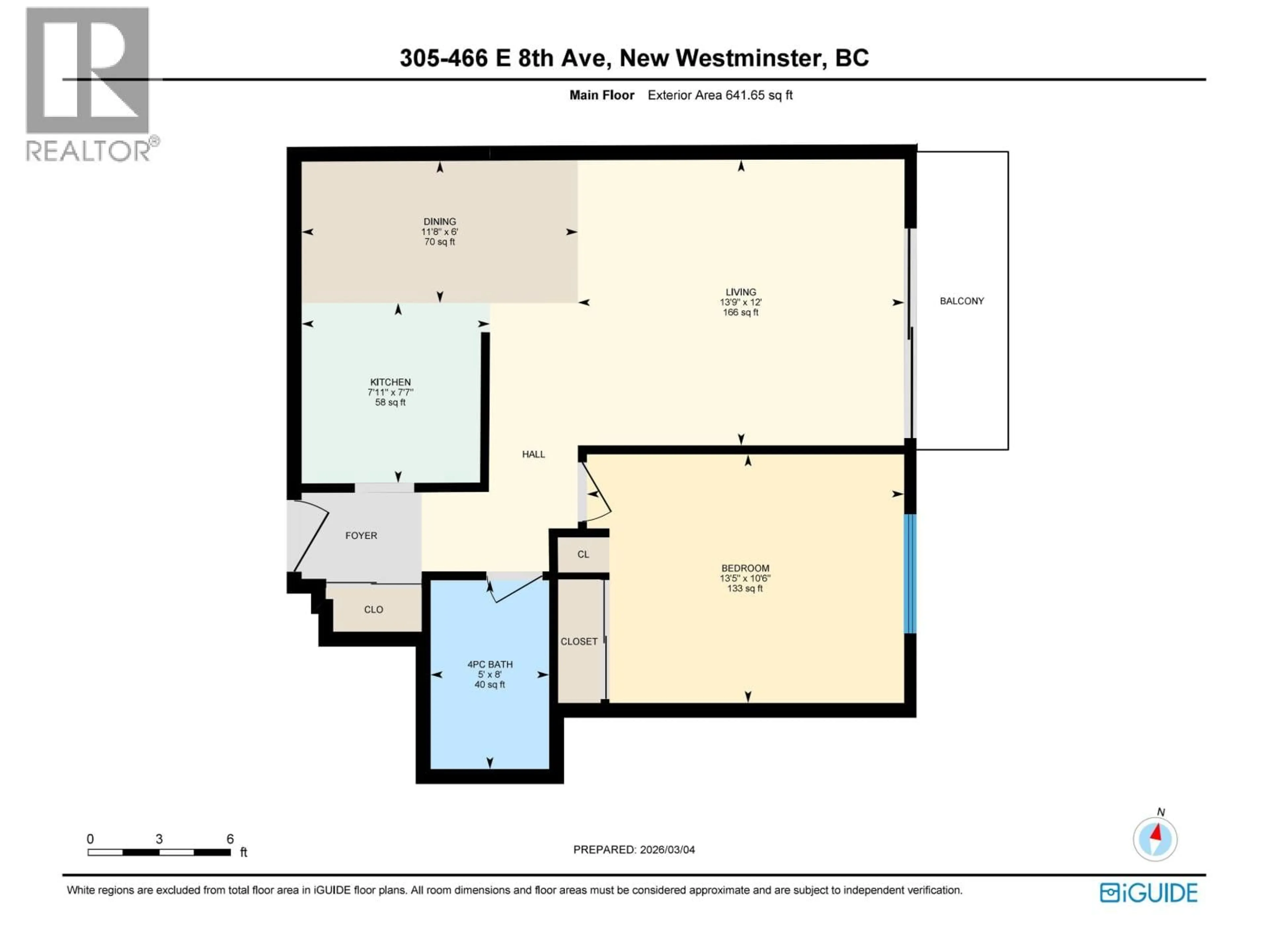 Floor plan for 305 - 466 EIGHTH AVENUE, New Westminster British Columbia V3L4L2