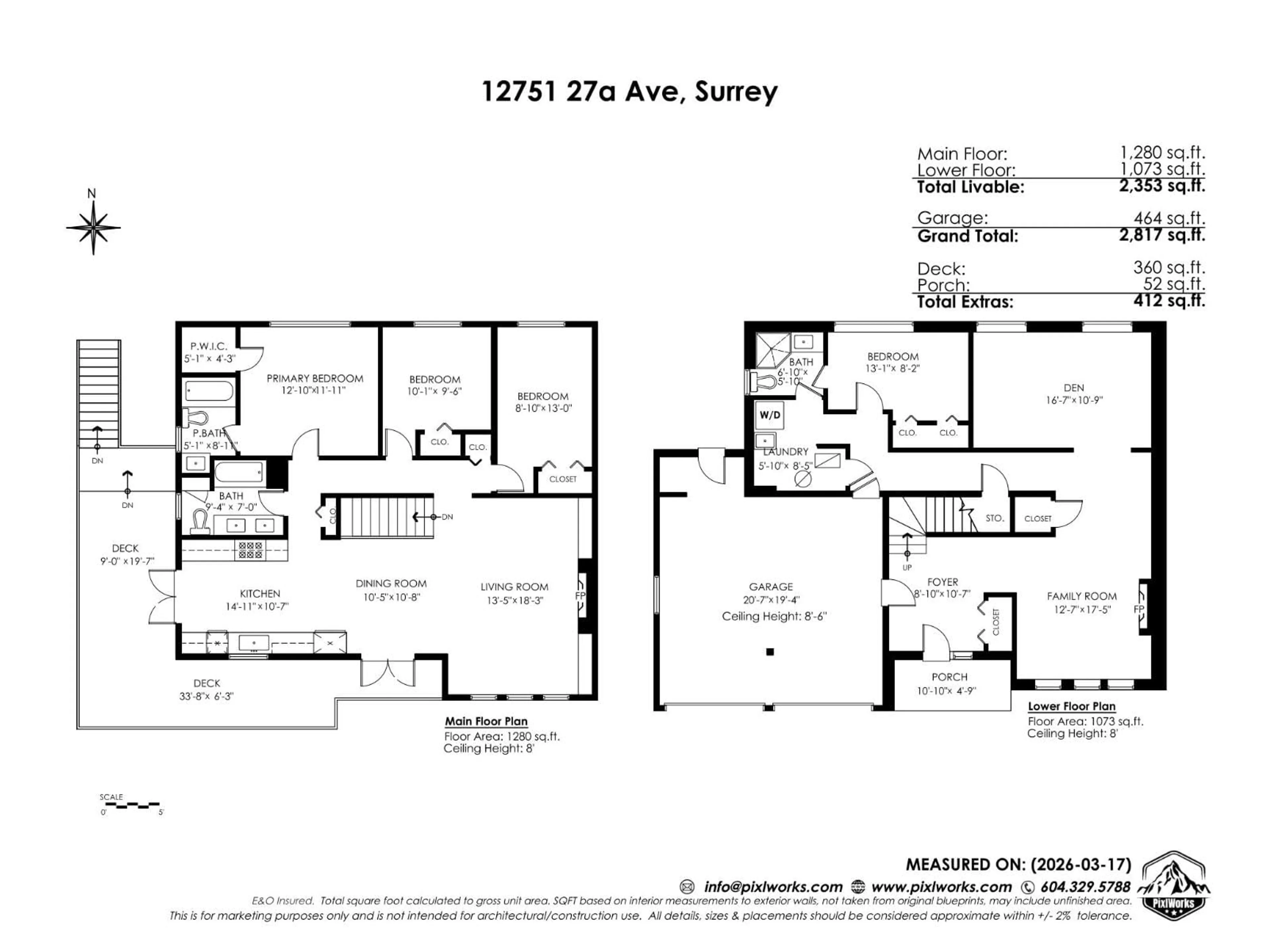 Floor plan for 12751 27A AVENUE, Surrey British Columbia V4A2N5