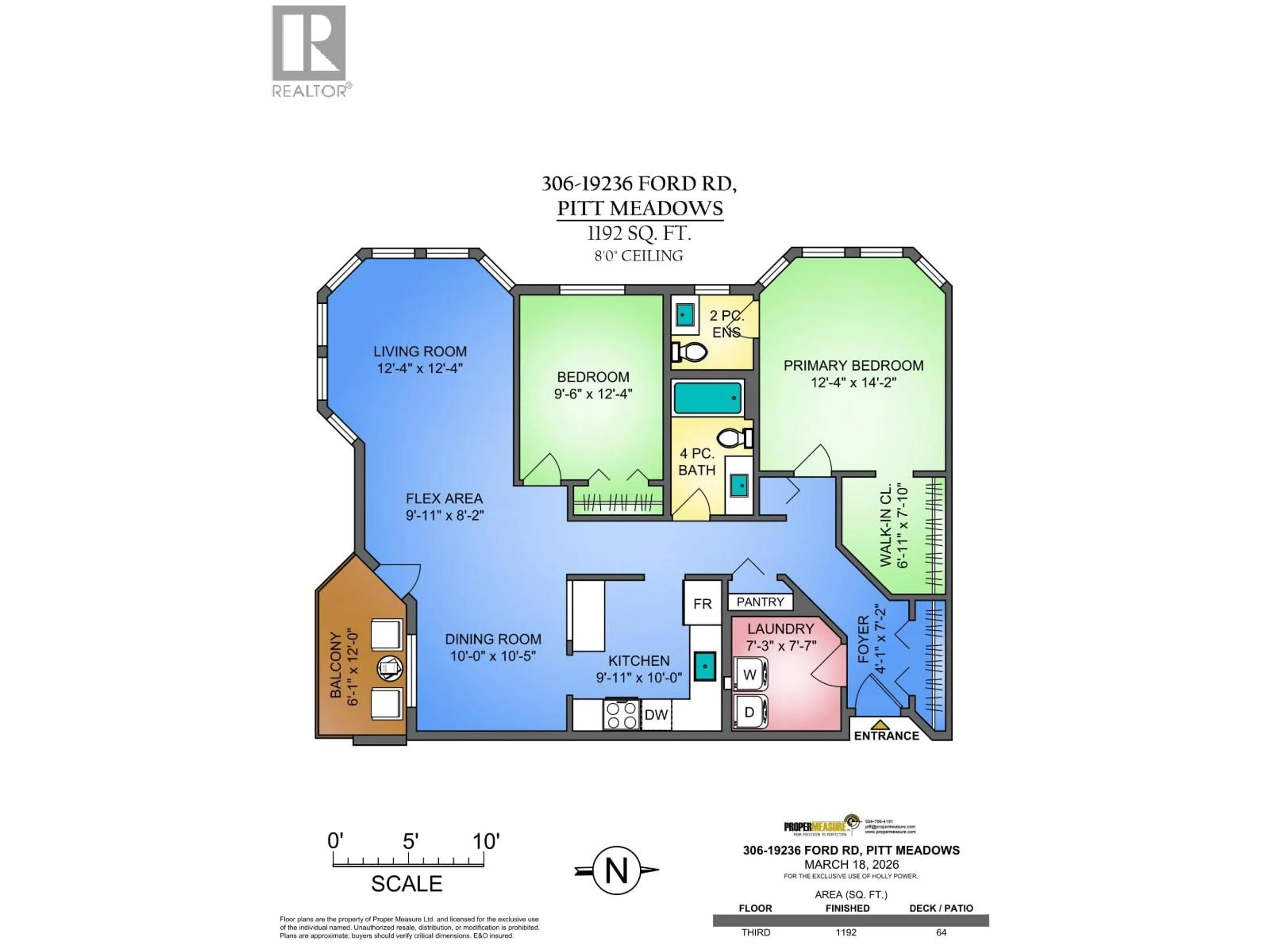 Floor plan for 306 - 19236 FORD ROAD, Pitt Meadows British Columbia V3Y2K1