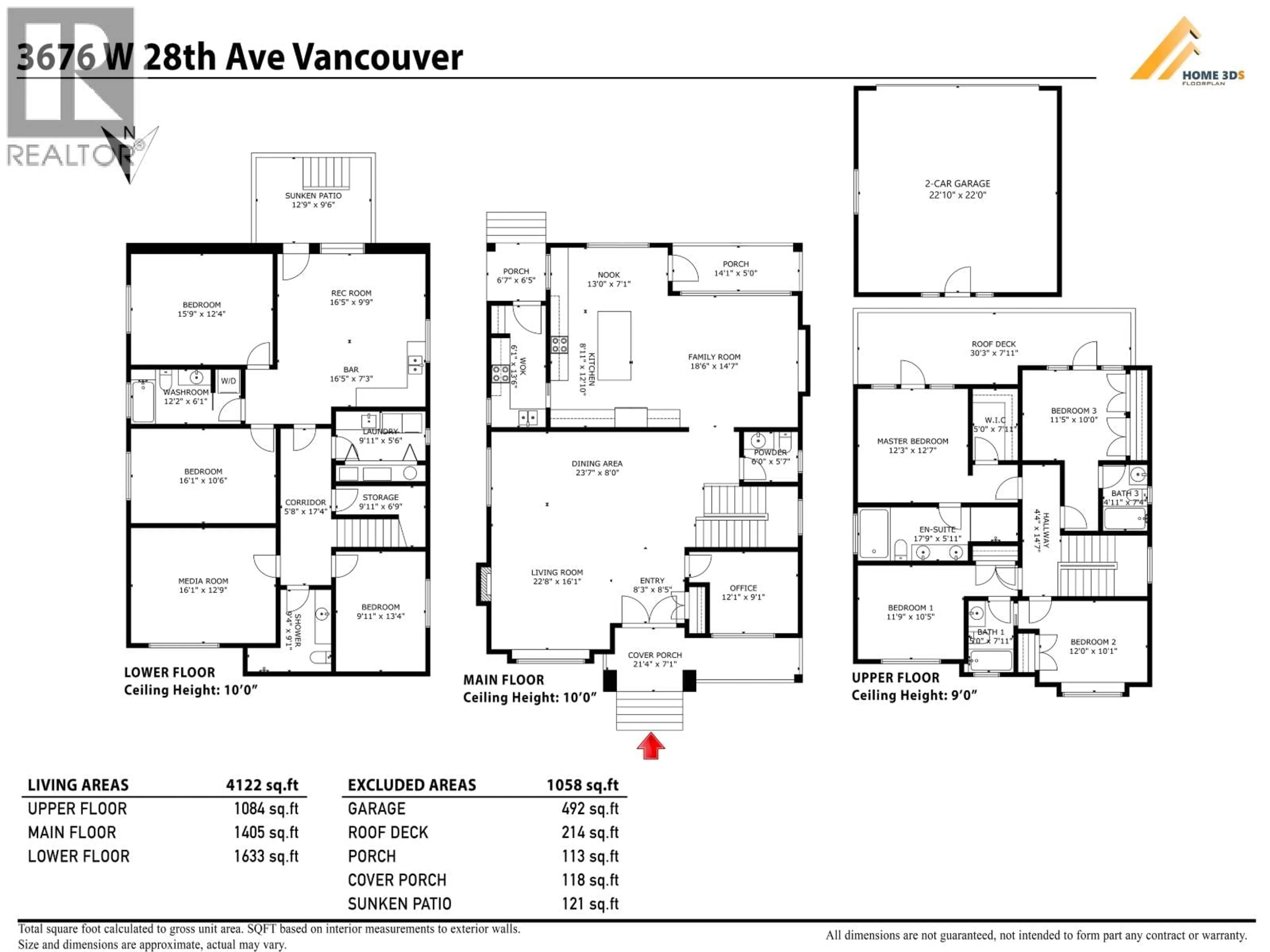Floor plan for 3676 28TH AVENUE, Vancouver British Columbia V6S1S4
