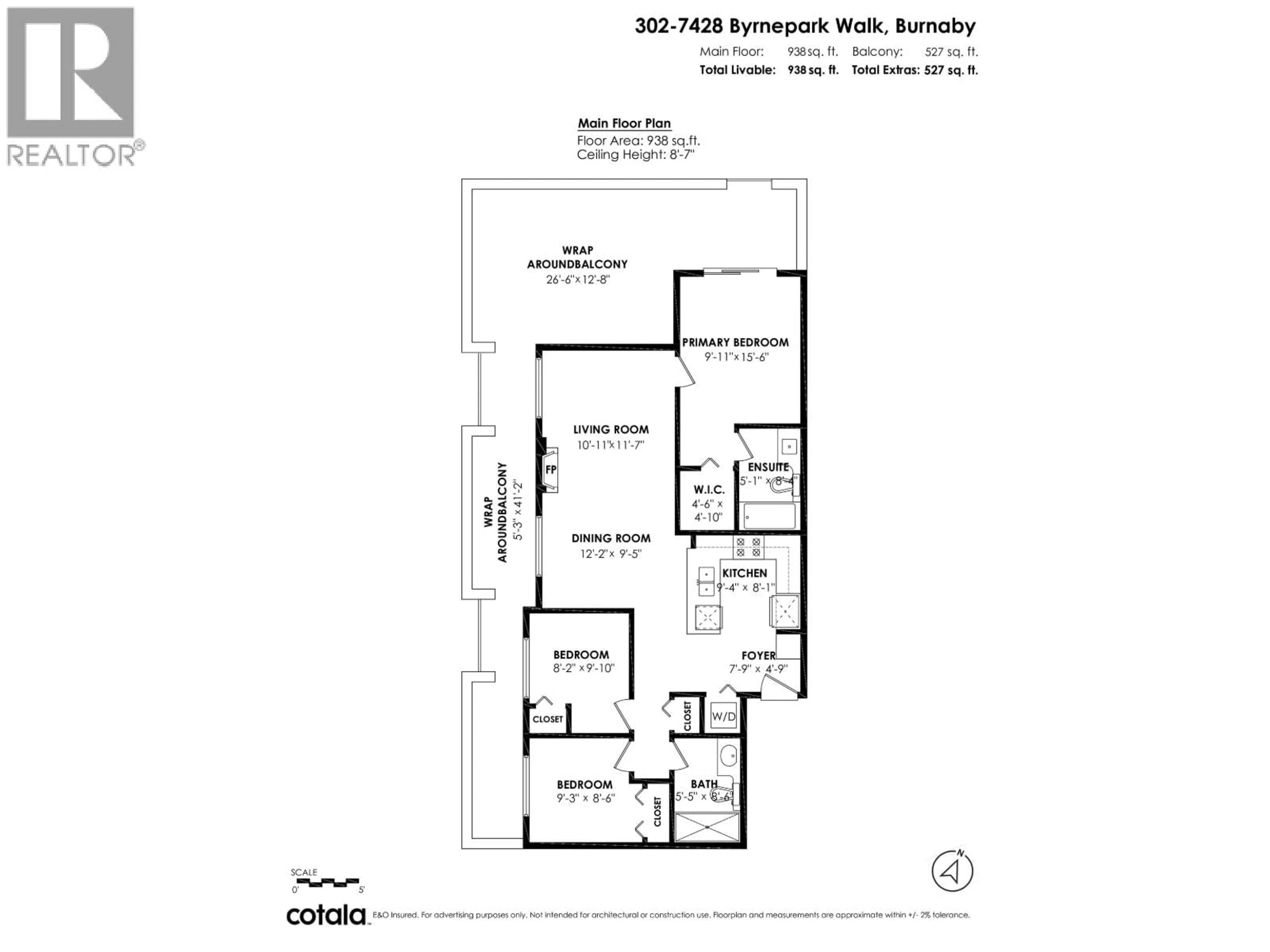 Floor plan for 302 - 7428 BYRNEPARK WALK, Burnaby British Columbia V3N0B4