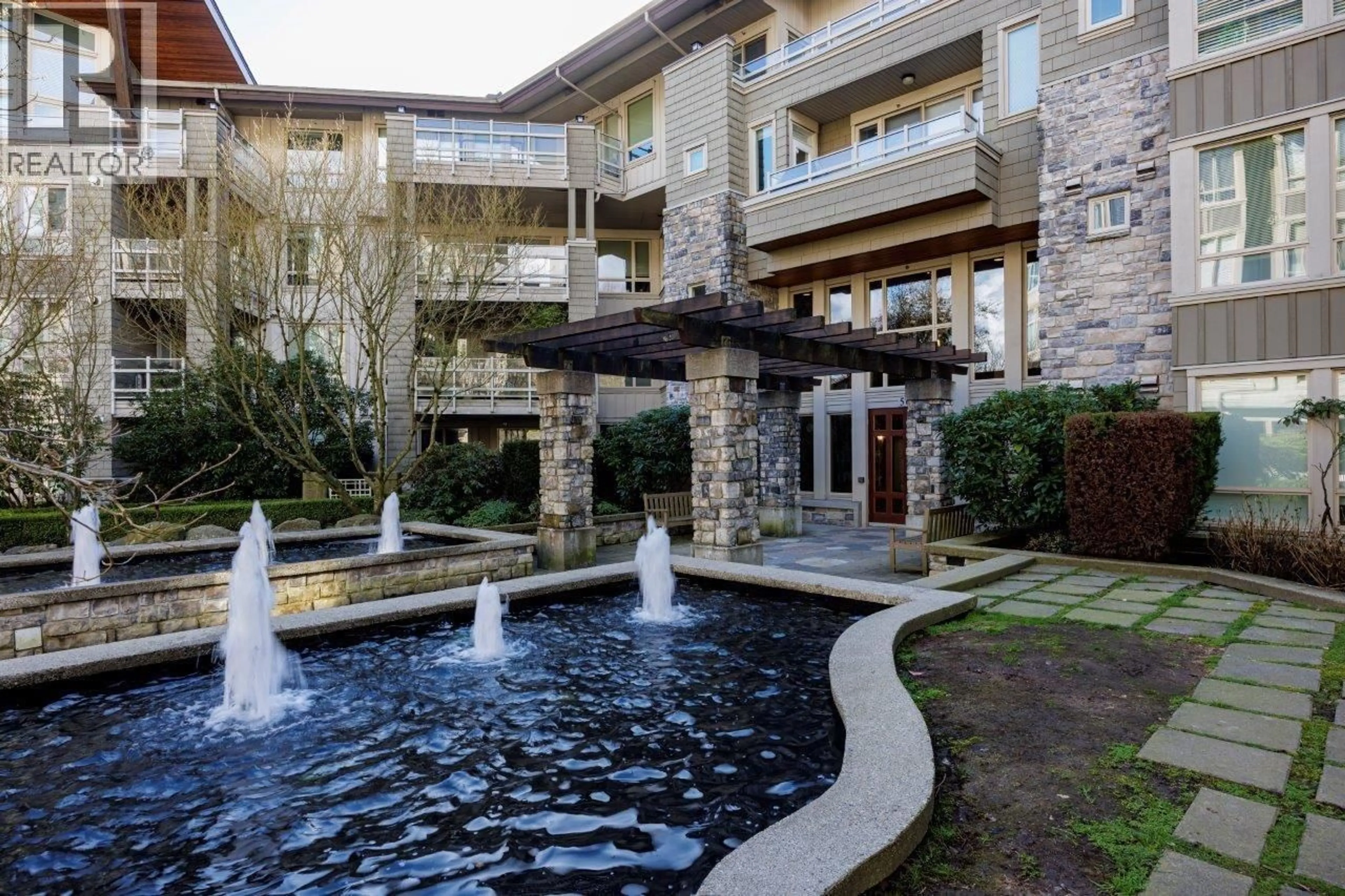 Patio, water/lake/river/ocean view for 208 - 560 RAVEN WOODS DRIVE, North Vancouver British Columbia V5G2T3