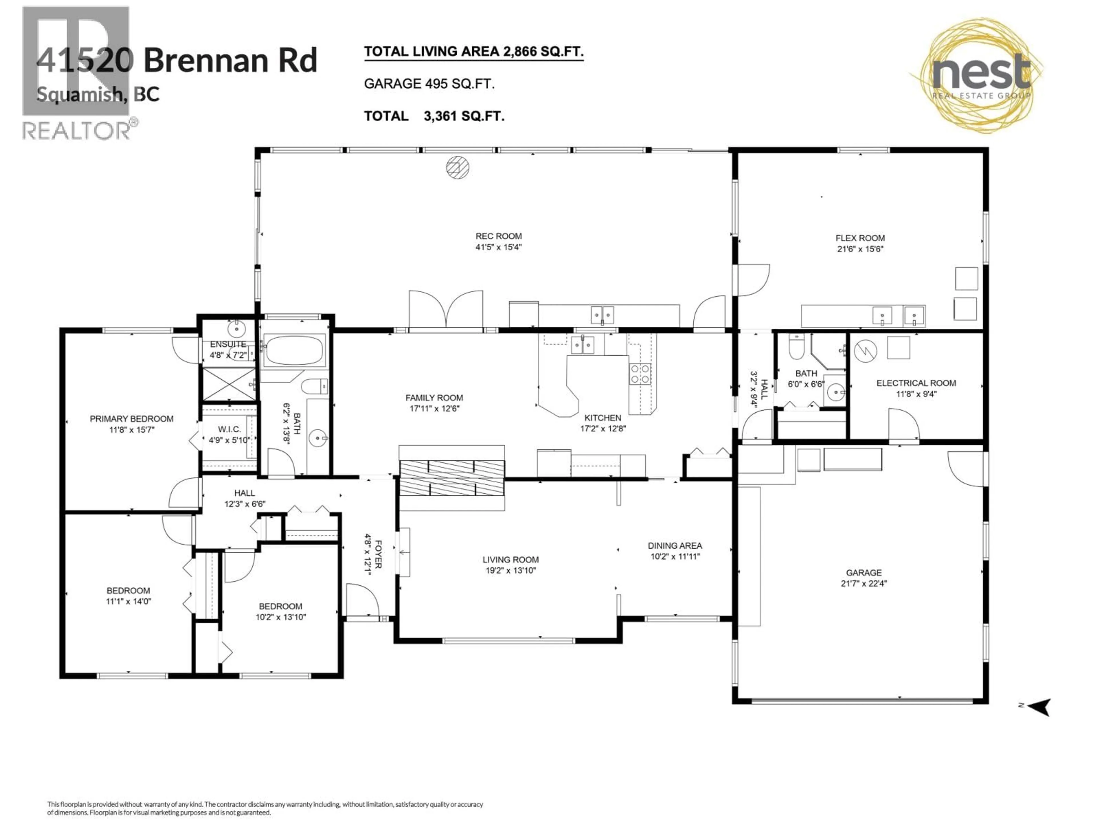Floor plan for 41520 BRENNAN ROAD, Squamish British Columbia V0N3G0