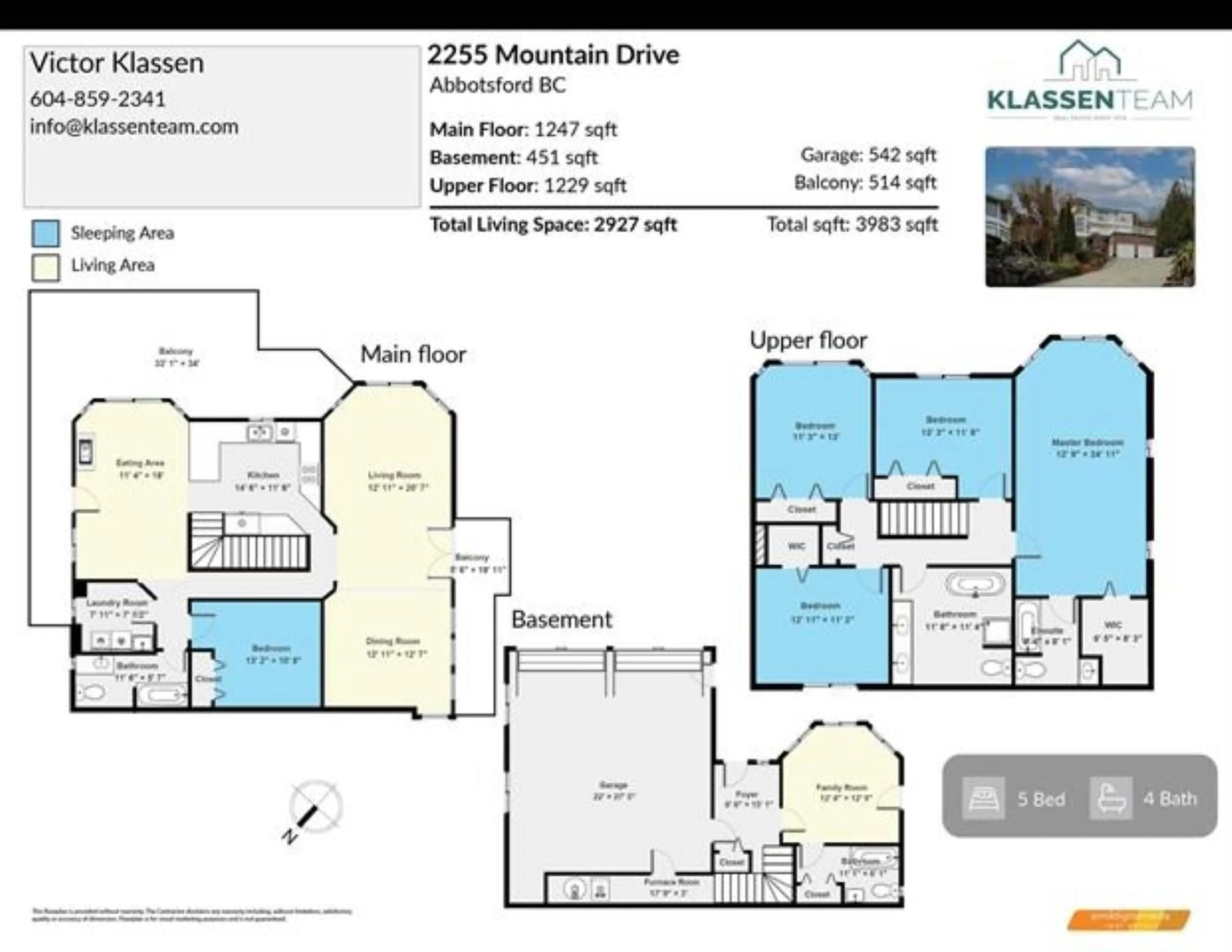 Floor plan for 2255 MOUNTAIN DRIVE, Abbotsford British Columbia V3G1E4